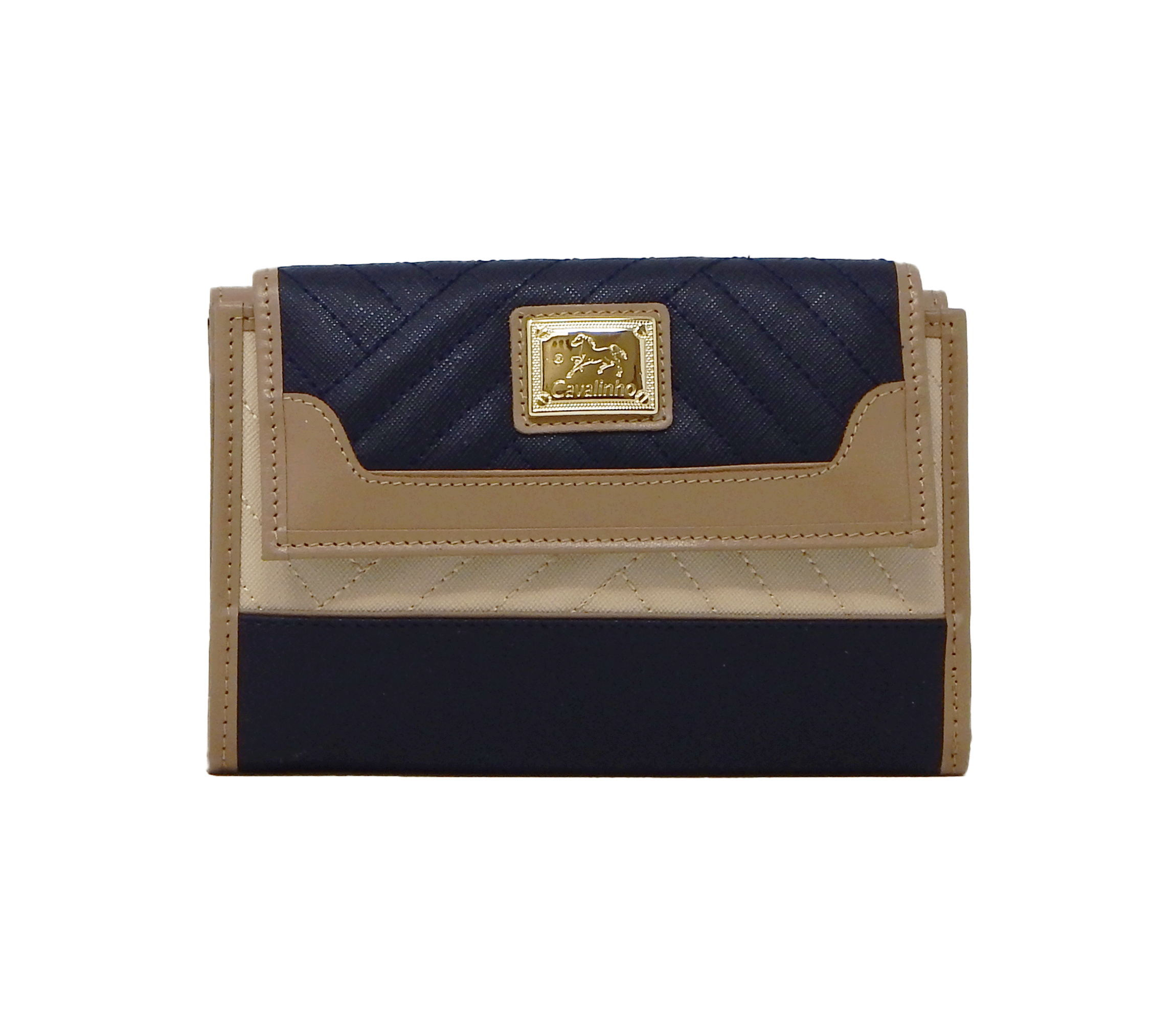 Cavalinho Charming Wallet for Women SKU 28470221.22 #color_Navy / Tan / Beige