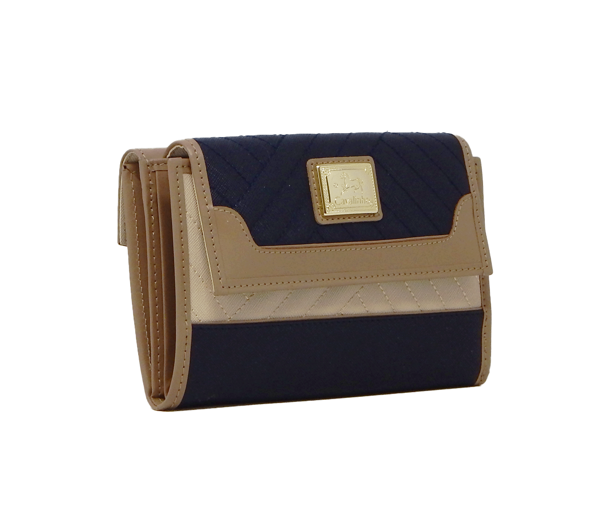 Cavalinho Charming Wallet for Women SKU 28470221.22 #color_Navy / Tan / Beige