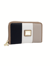 Cavalinho Allegro Small Wristlet Wallet SKU 28480220.22 #color_beige / white / navy