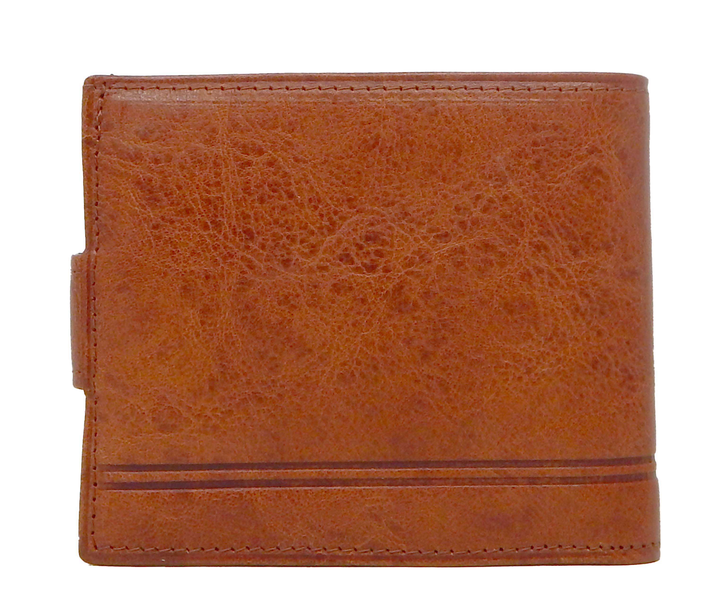 Cavalinho Men's Trifold Leather Wallet SKU 28610503.13 #color_saddlebrown