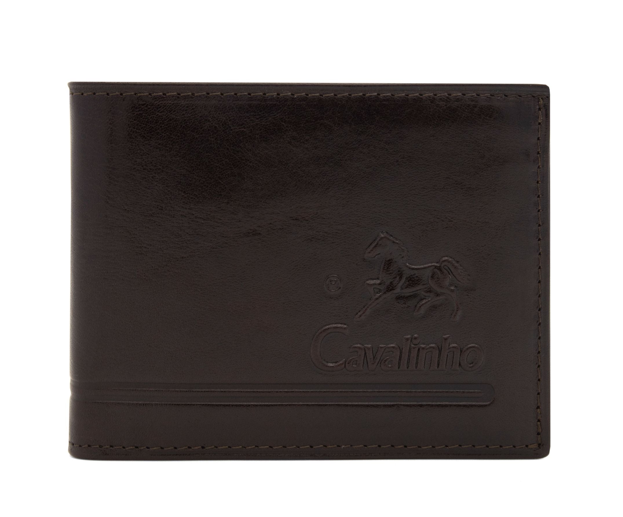 #color_ Brown | Cavalinho Men's Trifold Leather Wallet - Brown - 28610508.02_1