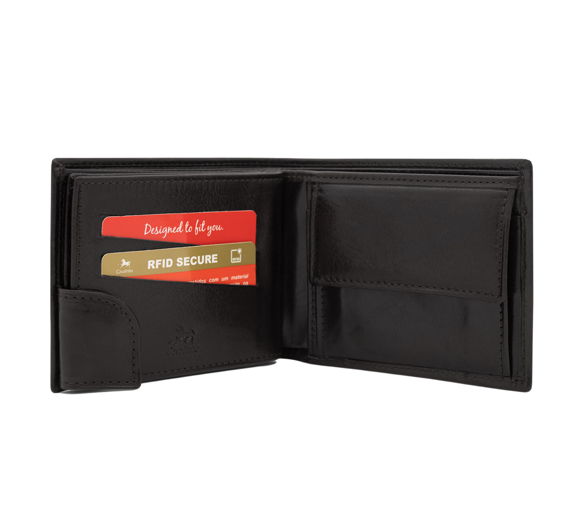 Cavalinho Men's Bifold Leather Wallet SKU 28160512.01 #color_black