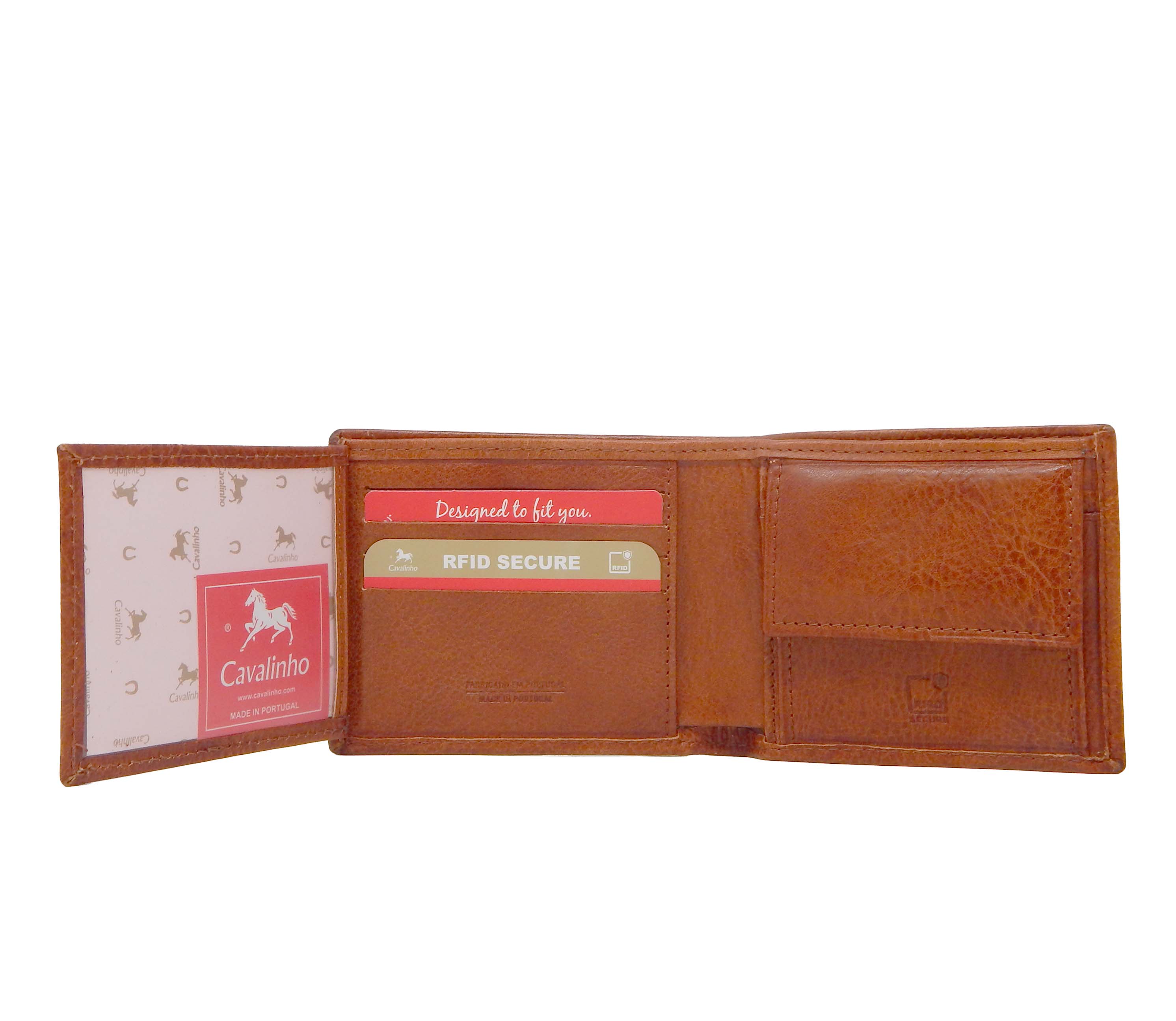 #color_ SaddleBrown | Cavalinho Men's Trifold Leather Wallet - SaddleBrown - 28610517.13.99_5