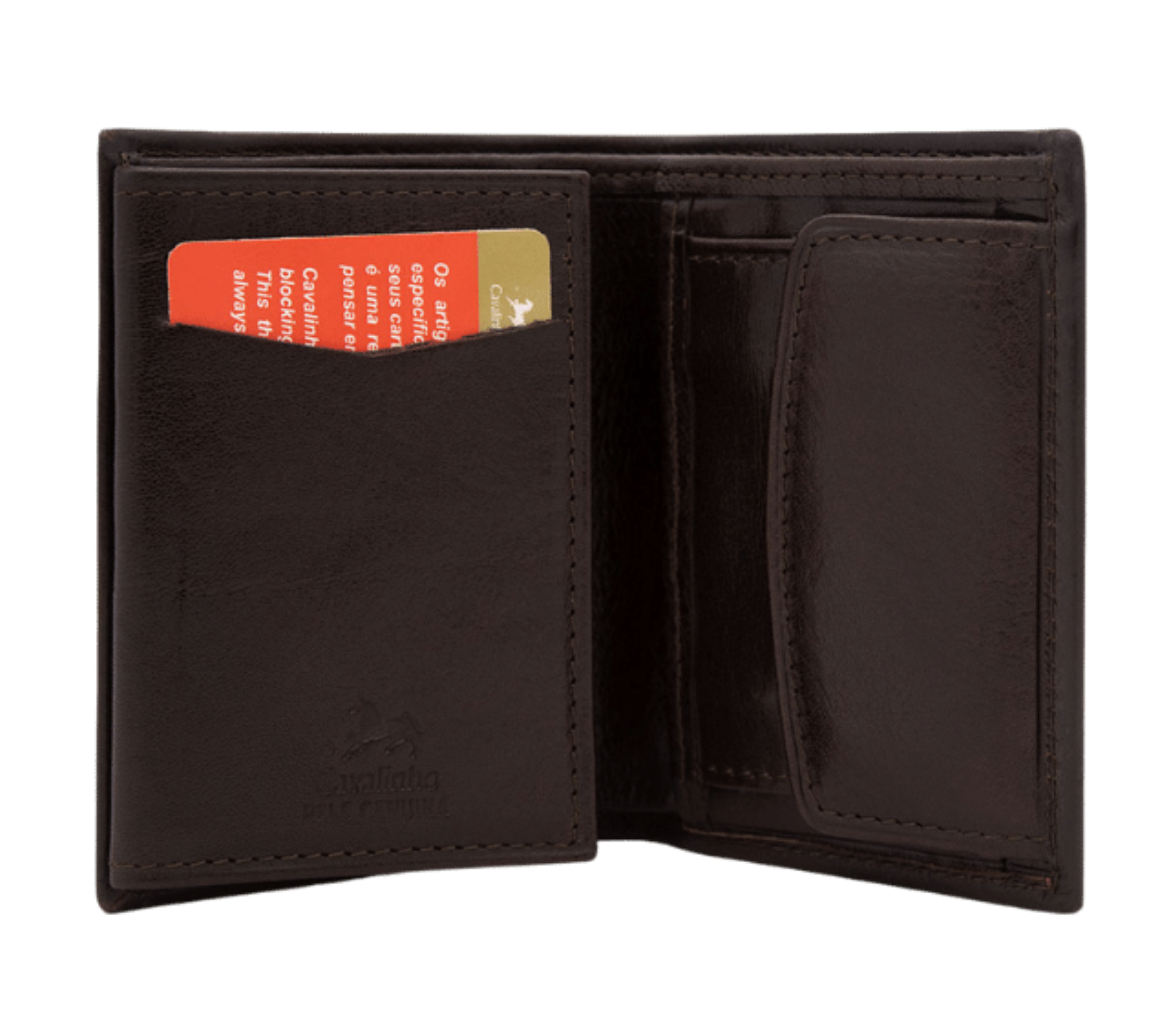 #color_ Brown | Cavalinho Men's Trifold Leather Wallet - Brown - 28610522.02_P02