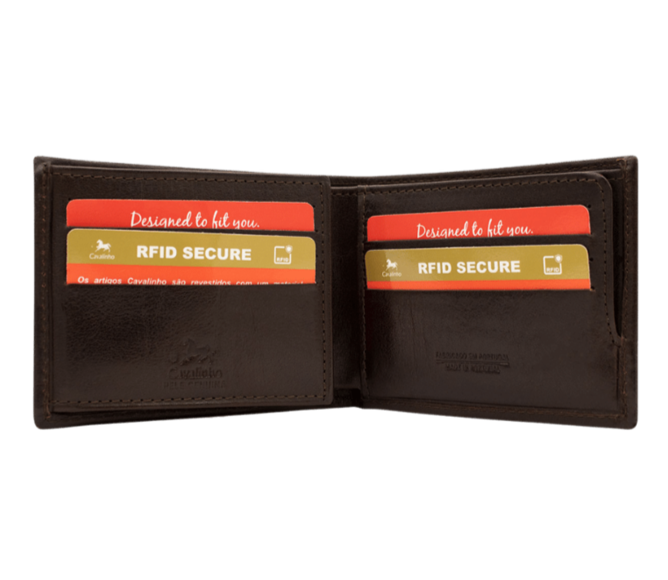 #color_ Brown | Cavalinho Men's Trifold Leather Wallet - Brown - 28610523.02_P02