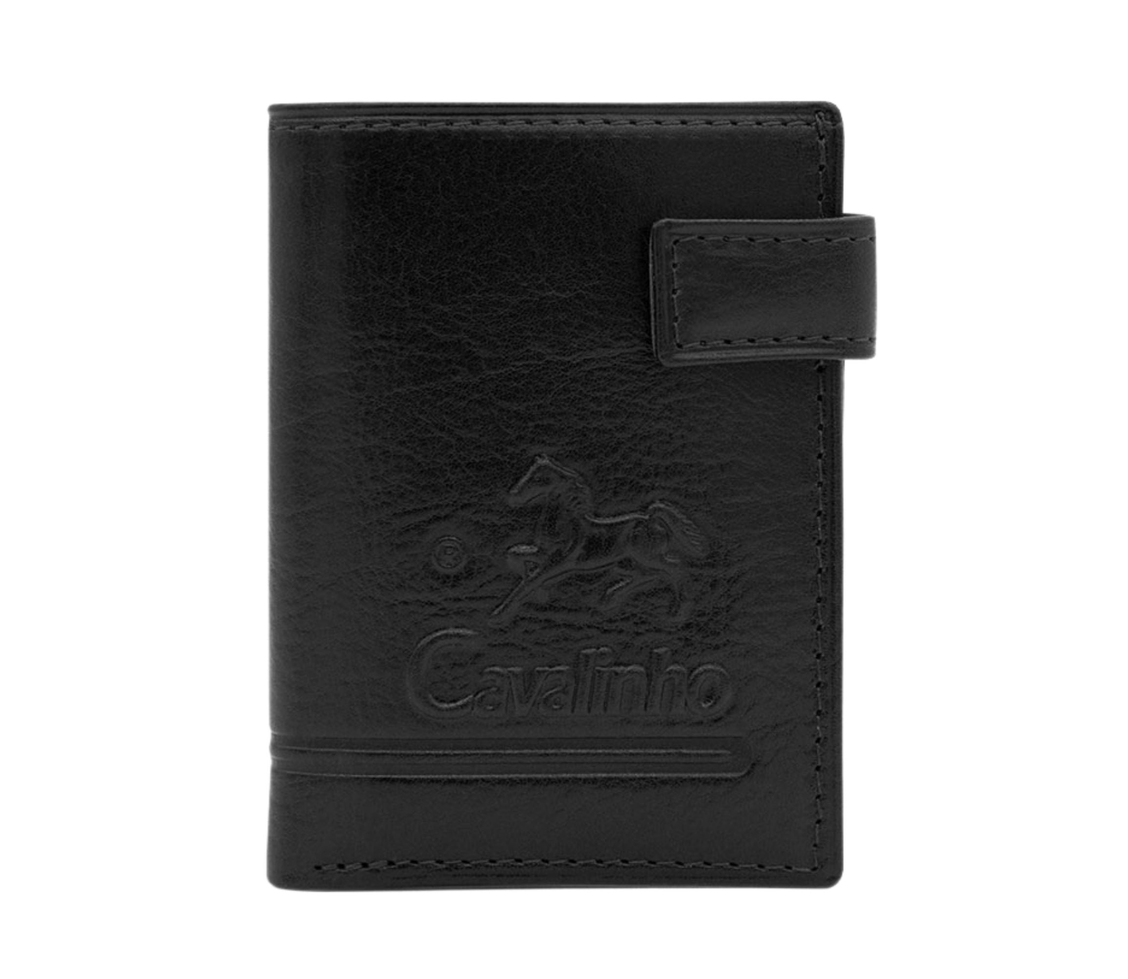 Cavalinho Men's Bifold Slim Leather Wallet SKU 28610526.01 #color_black