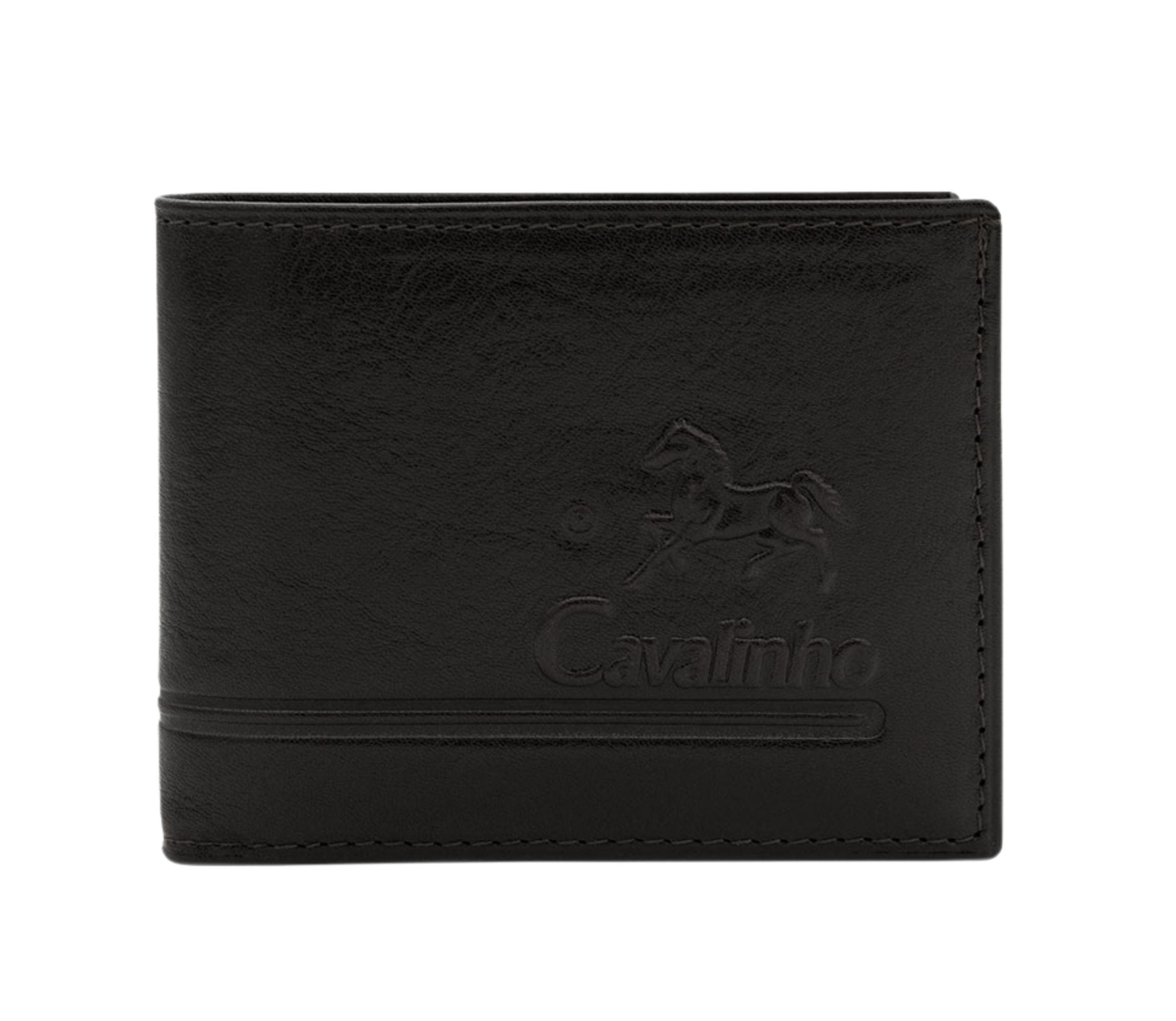 #color_ Black | Cavalinho Men's 2 in 1 Bifold Leather Wallet - Black - 28610528.01_1