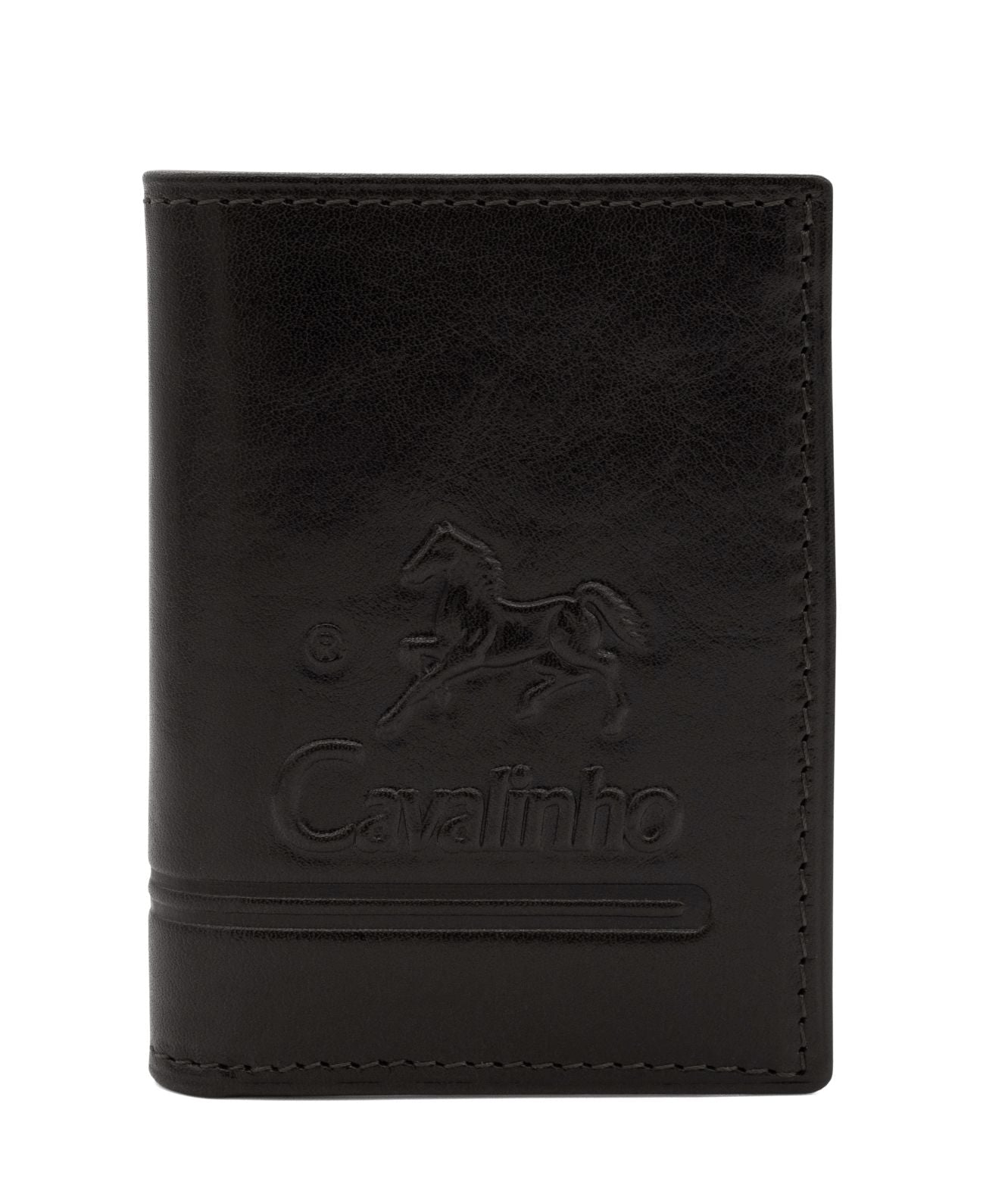 #color_ Black | Cavalinho Men's Bifold Slim Leather Wallet - Black - 28610533.01_1