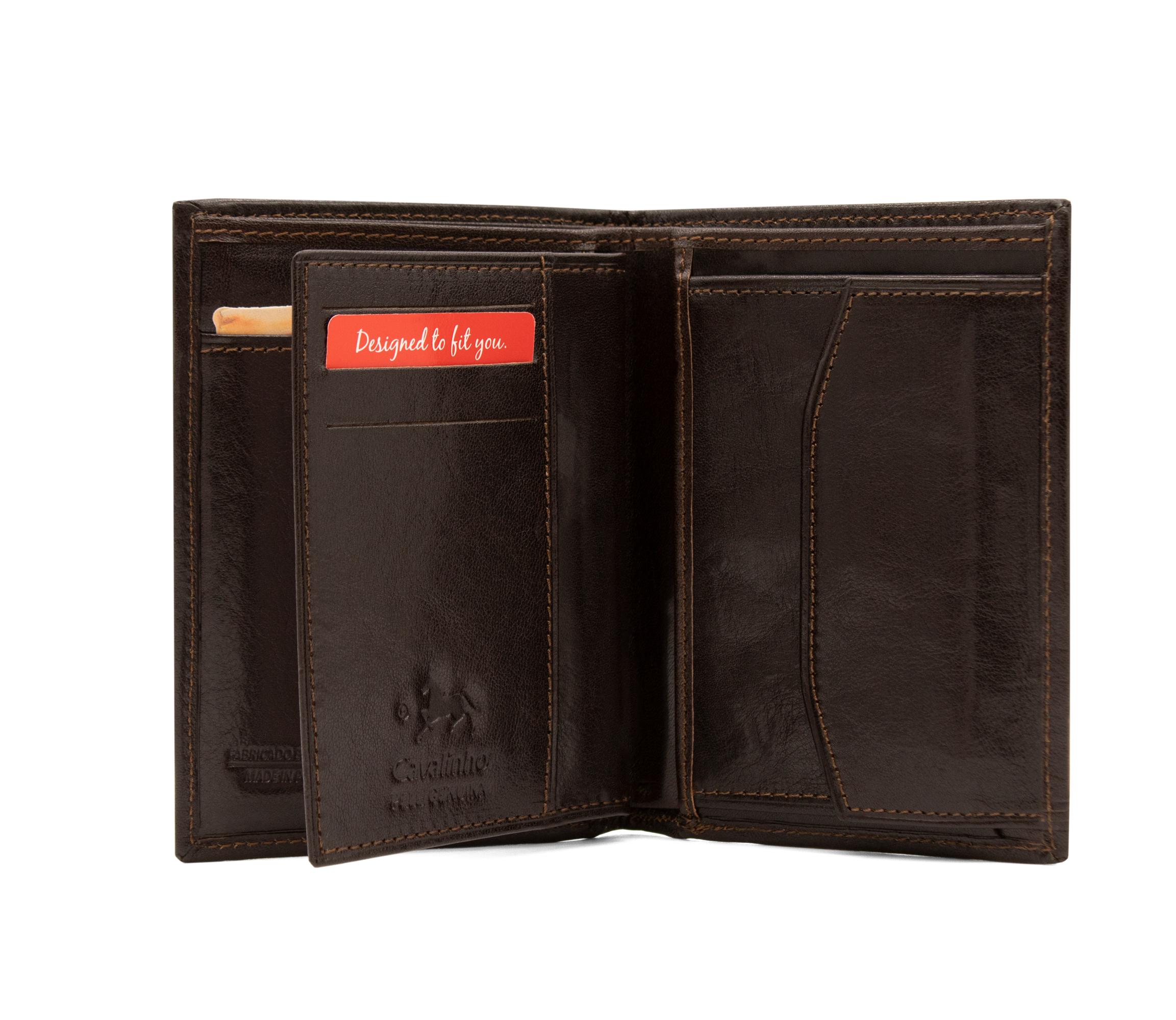 #color_ Brown | Cavalinho Men's 2 in 1 Bifold Leather Wallet - Brown - 28610551.02_2