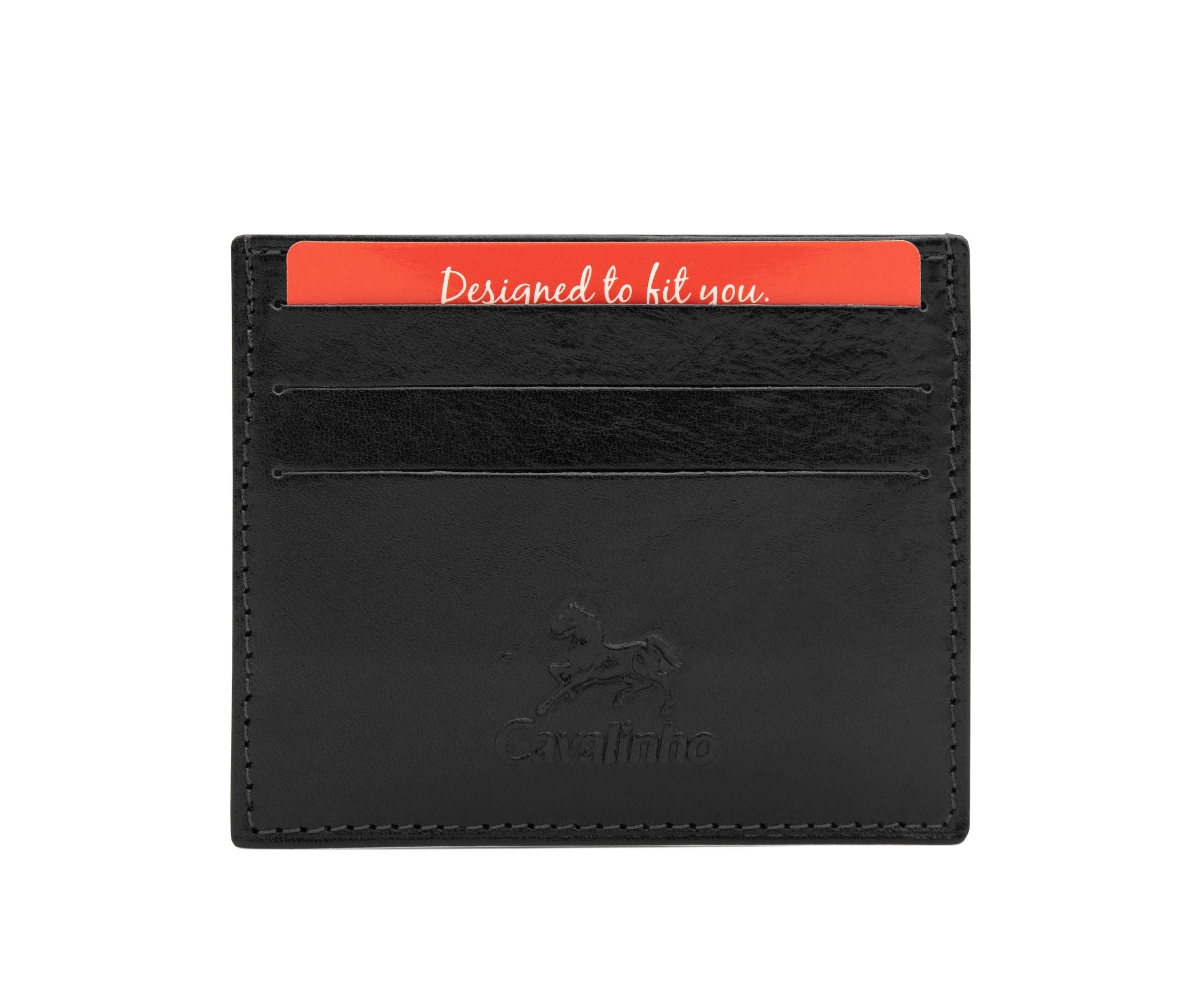 #color_ Black | Cavalinho Leather Slim Card Holder Wallet - Black - 28610560.01_1