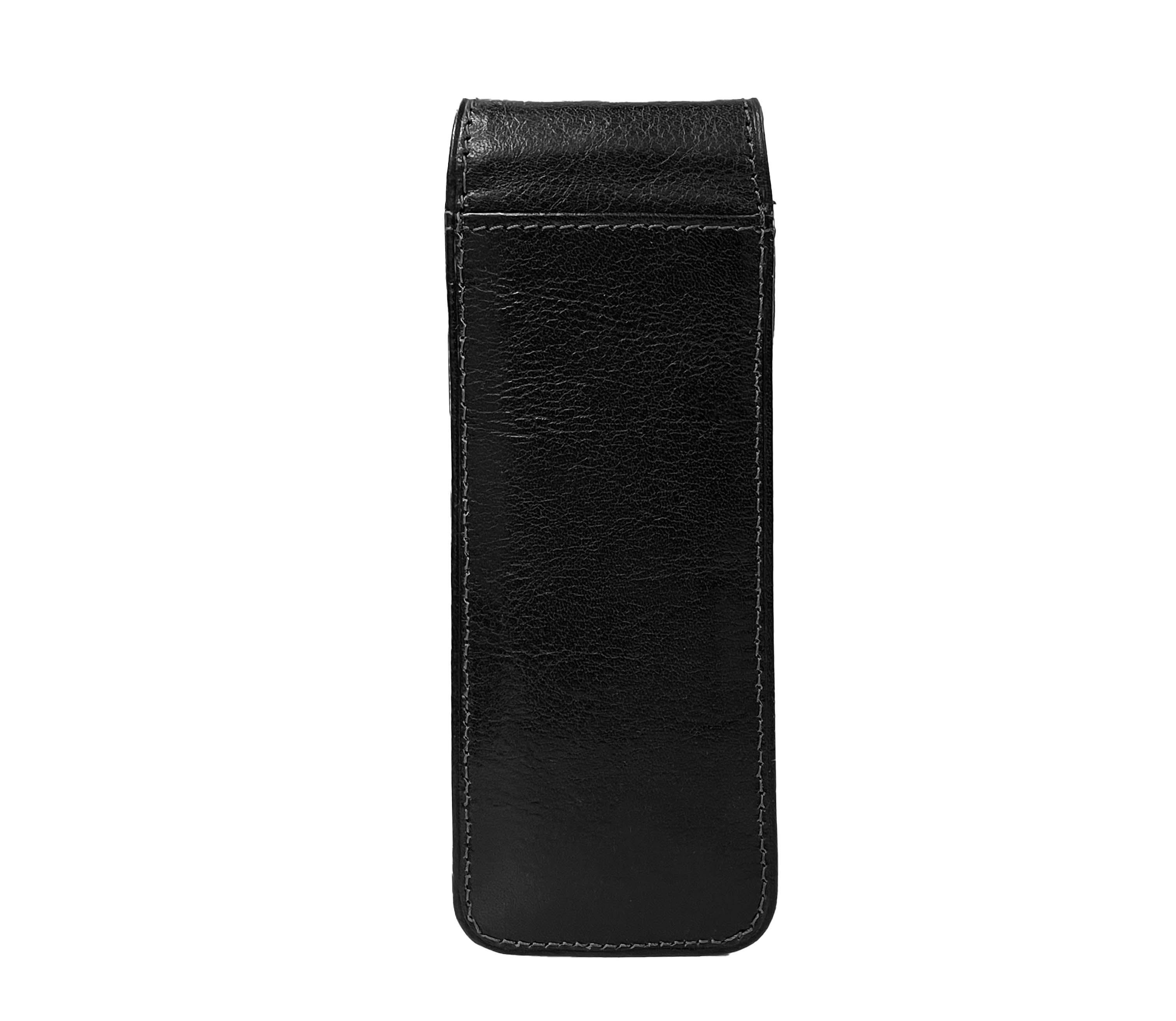 #color_ Black | Cavalinho Leather 2 Pen Holder Case - Black - 28610566.01.99_2