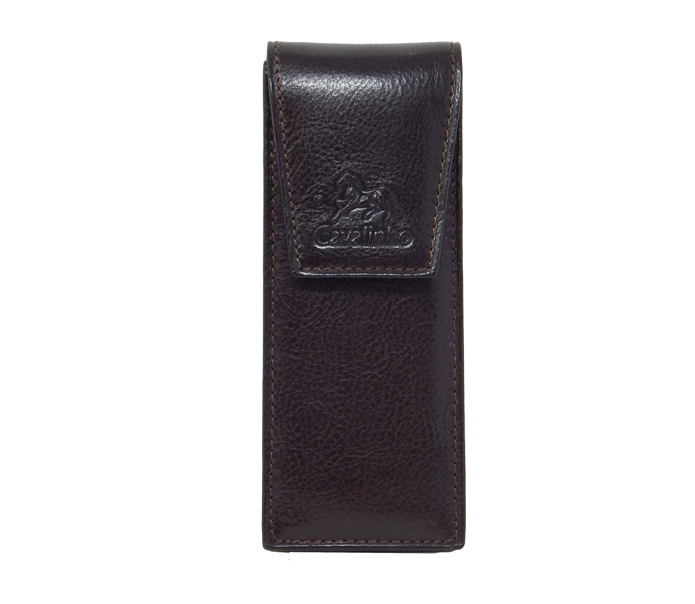 #color_ Brown | Cavalinho Leather Pen Holder Case - Brown - 28610570.02_1