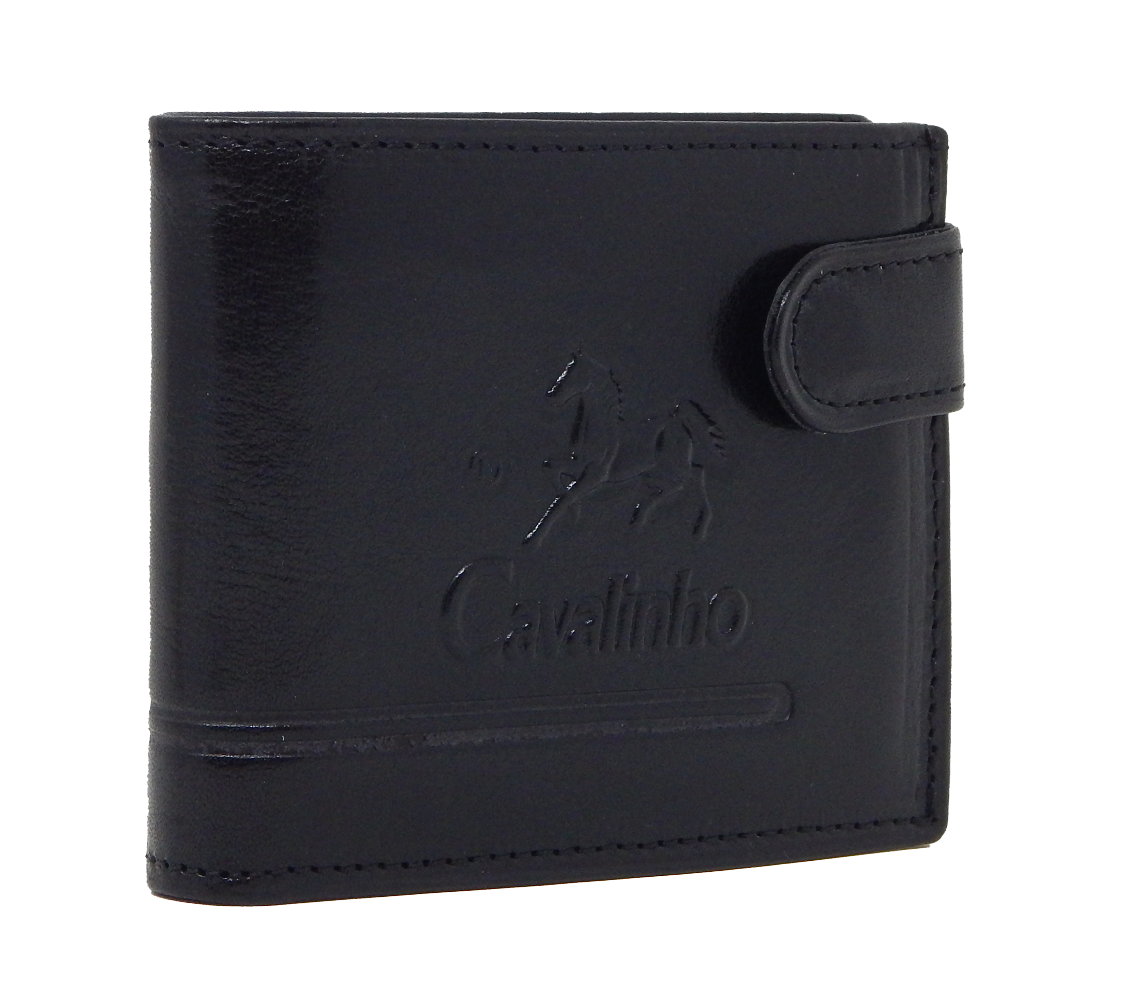 Cavalinho Men's Trifold Leather Wallet SKU 28610586.01 #color_black