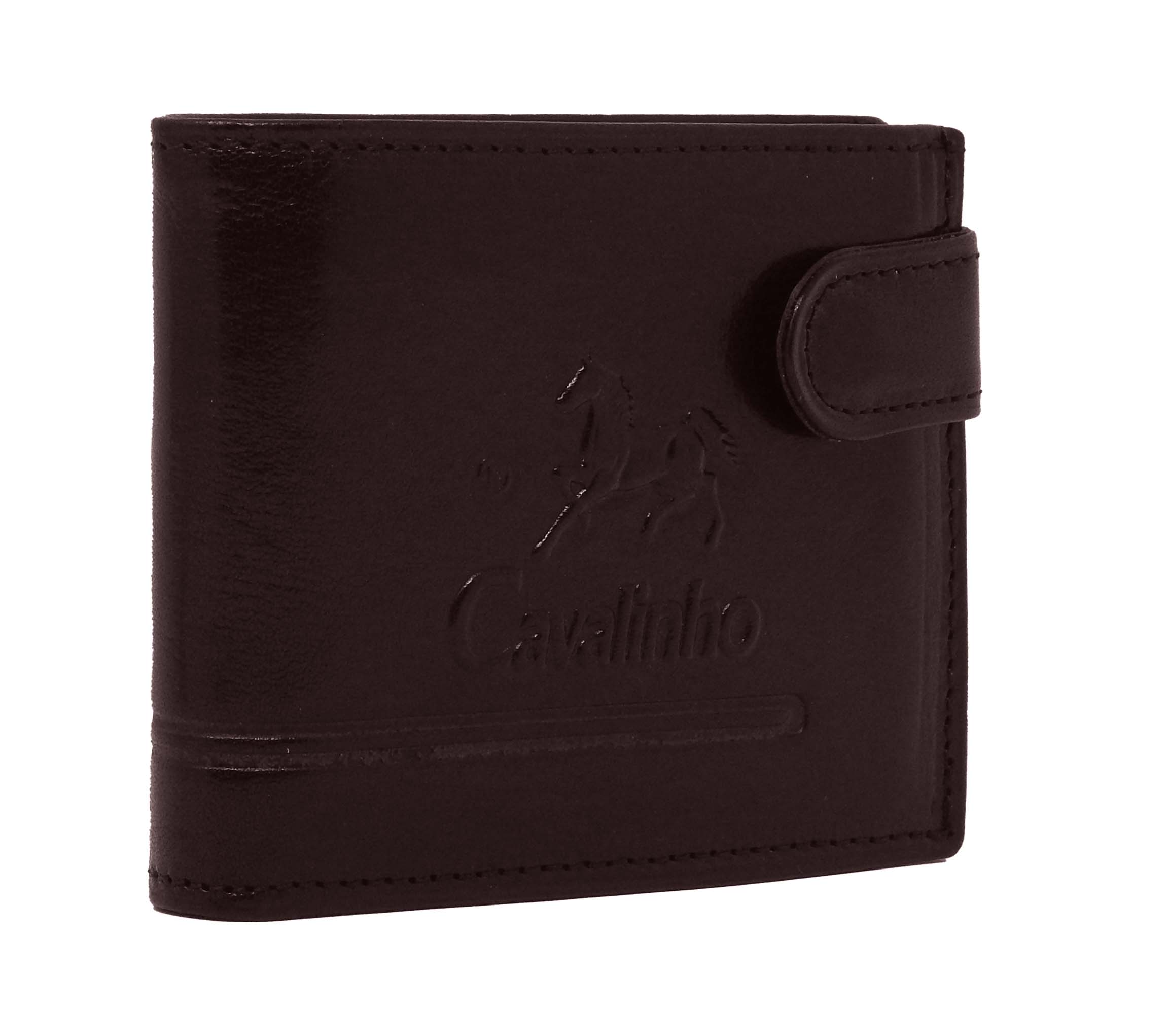 Cavalinho Men's Trifold Leather Wallet SKU 28610586.02 #color_brown