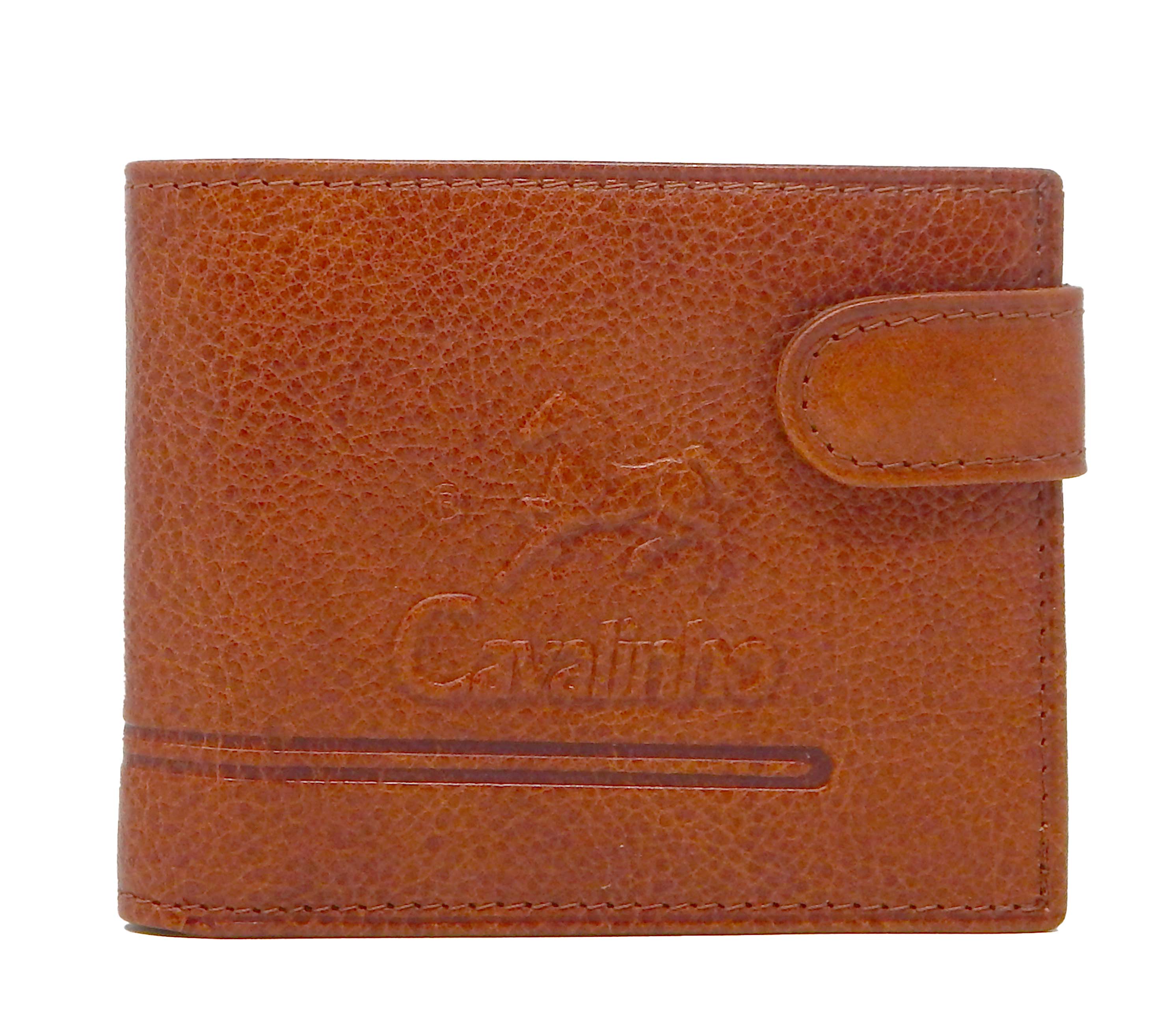 Cavalinho Men's Trifold Leather Wallet SKU 28610586.13 #color_saddlebrown