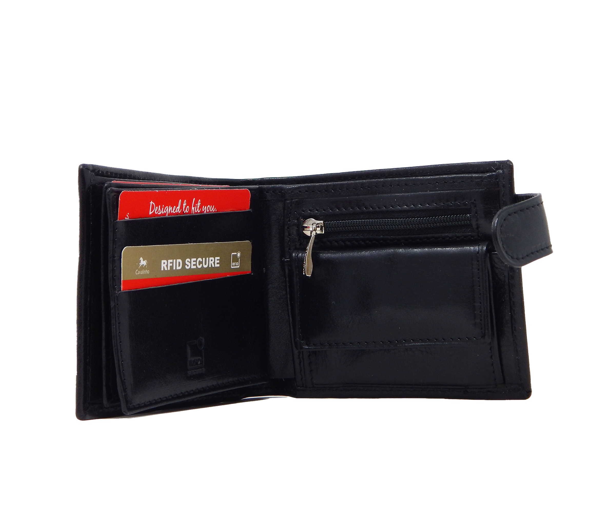 Cavalinho Men's Bifold Leather Wallet SKU 28610588.01 #color_black