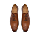 Cavalinho Cavalo Lusitano Leather Derby Brogue Shoes SKU 48060202.14 #color_Brown