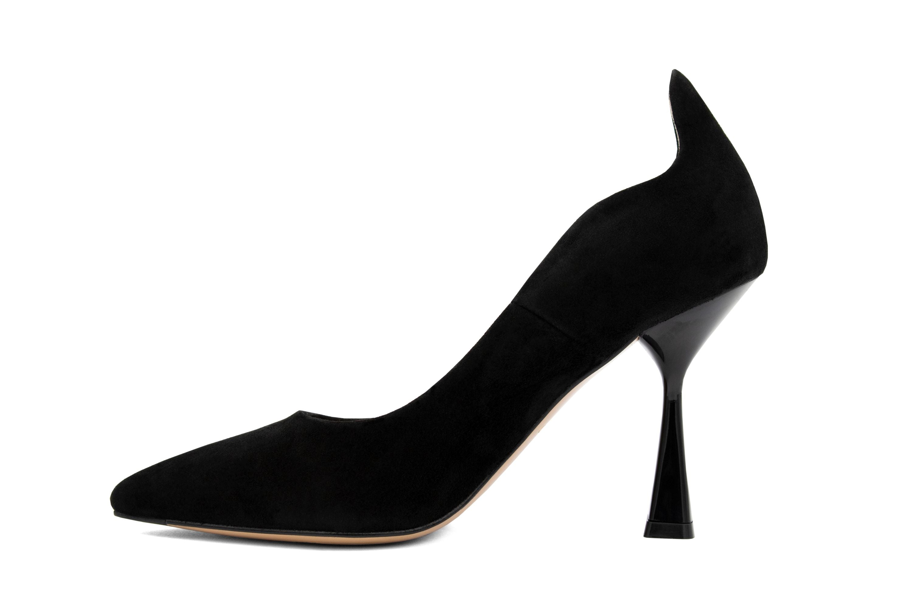 #color_ Black | Cavalinho Suede EndLess Love High Heels - Black - 48100585.01_4