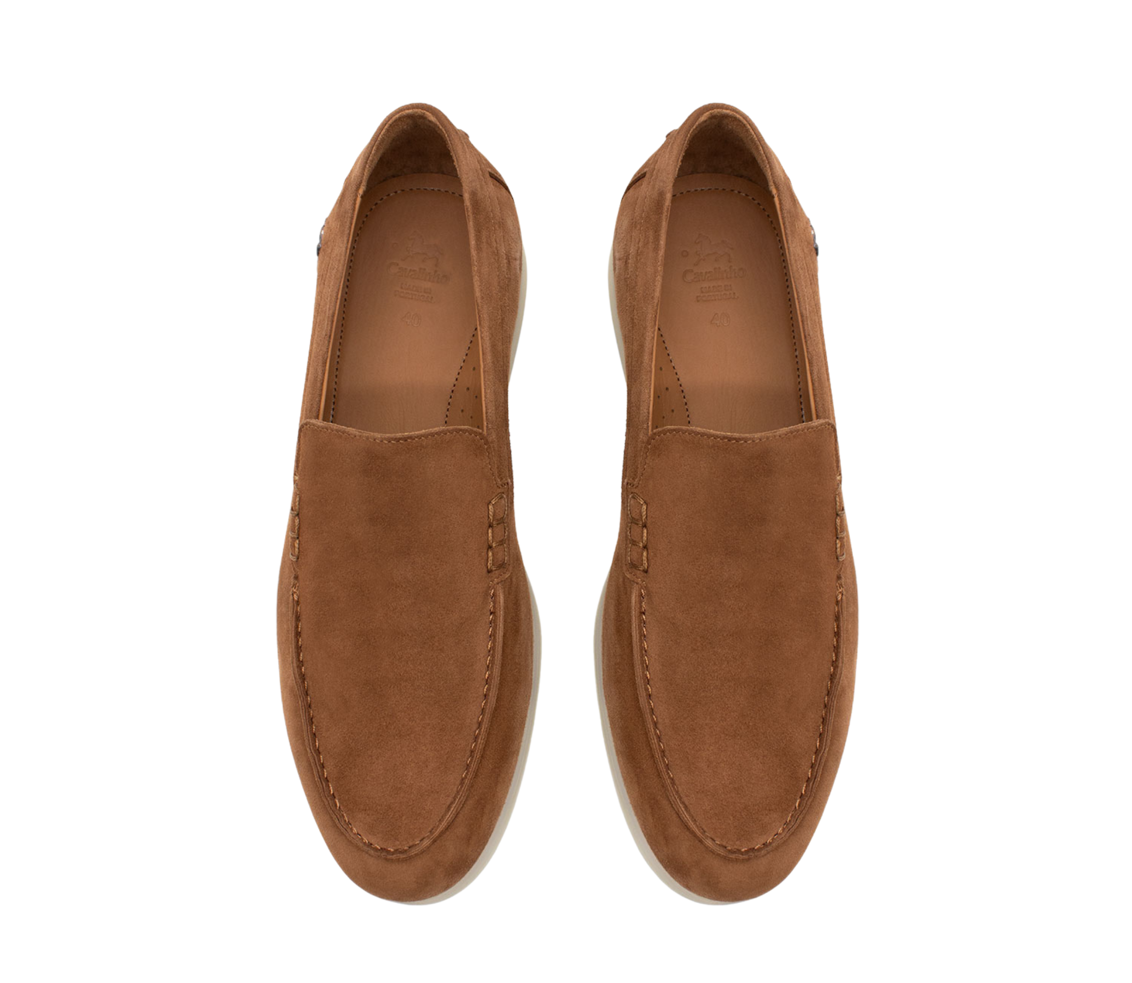 Cavalinho Suede Loafers - 48170001.13_P03 #color_SaddleBrown