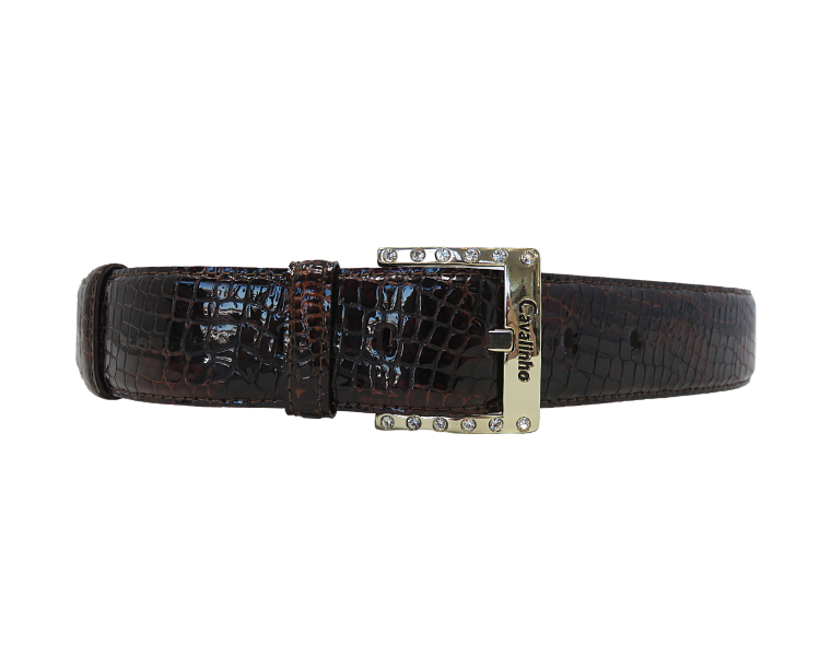 #color_ Brown Gold | Cavalinho Classic Patent Leather Belt - Brown Gold - 5010808browngold