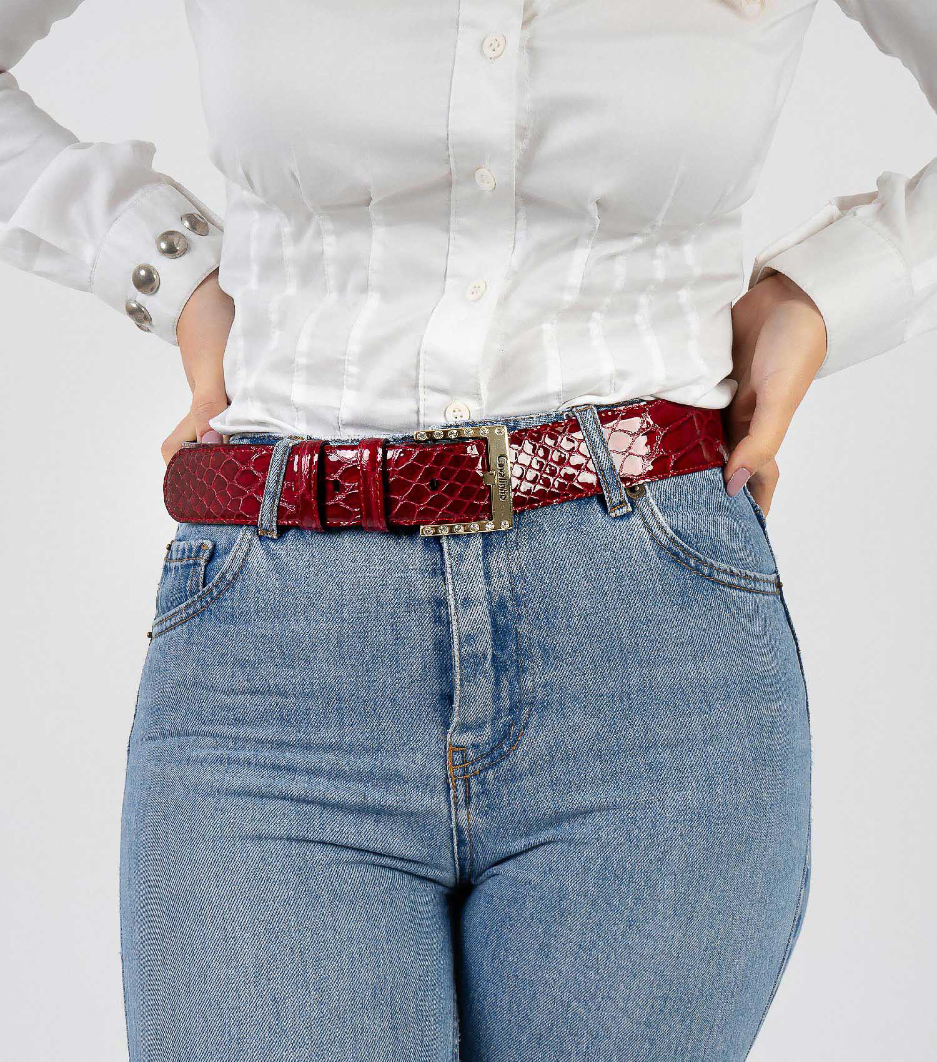 #color_ DarkRed Gold | Cavalinho Classic Patent Leather Belt - DarkRed Gold - 58010808.04_LifeStyle