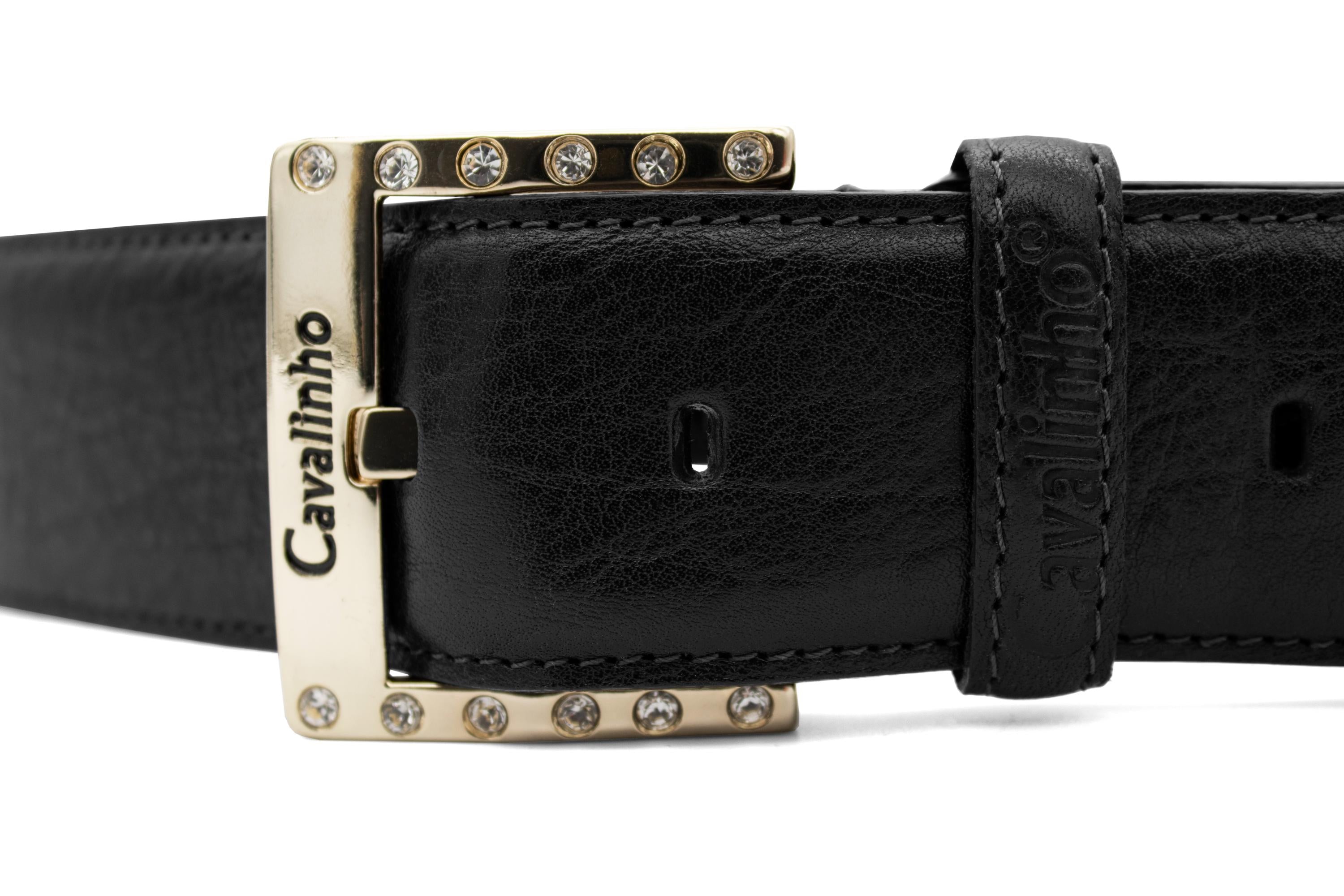 Cavalinho Classic Leather Belt for Women SKU 58010908.01 #color_black