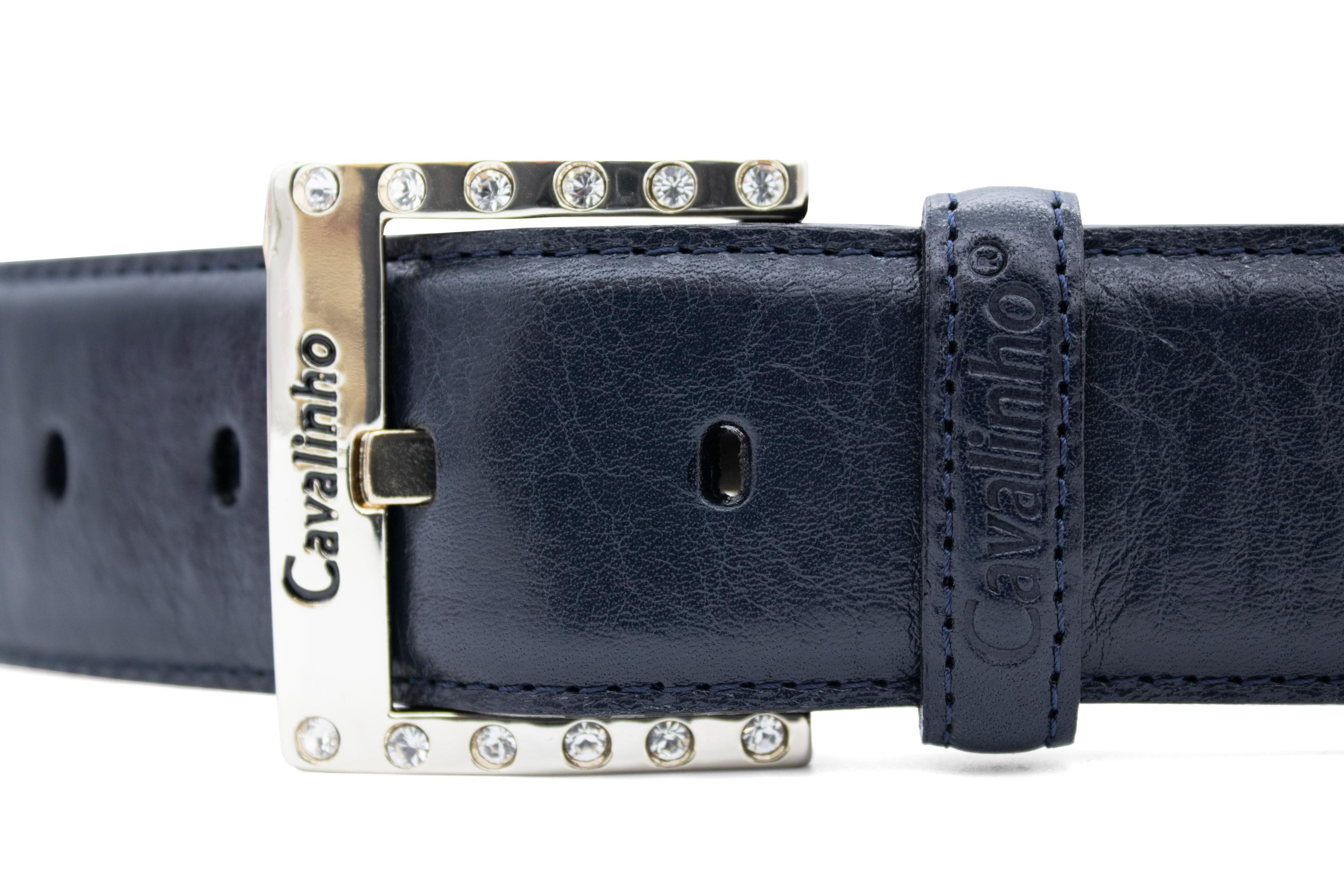 Cavalinho Classic Leather Belt for Women SKU 58010908.03 #color_navy