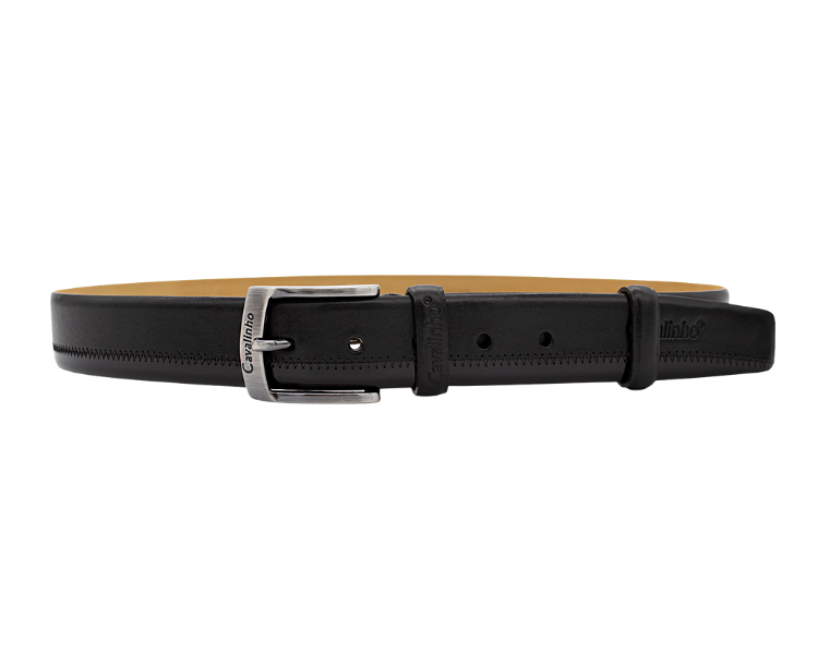 #color_ Black Silver | Cavalinho Men's Black Belt - Black Silver - 58020506black