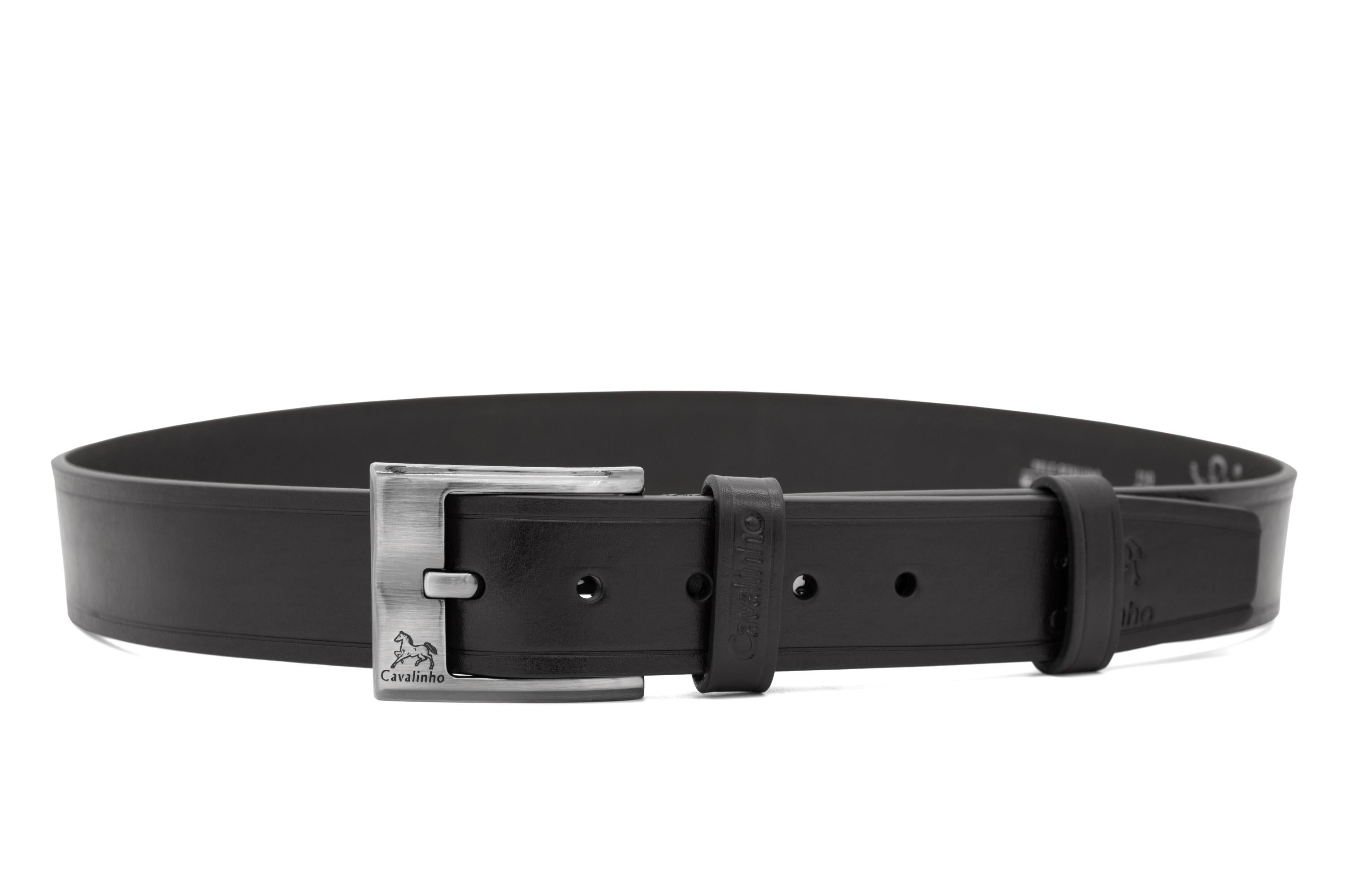 Cavalinho Men’s Leather Belt SKU 58020514.01 #color_black