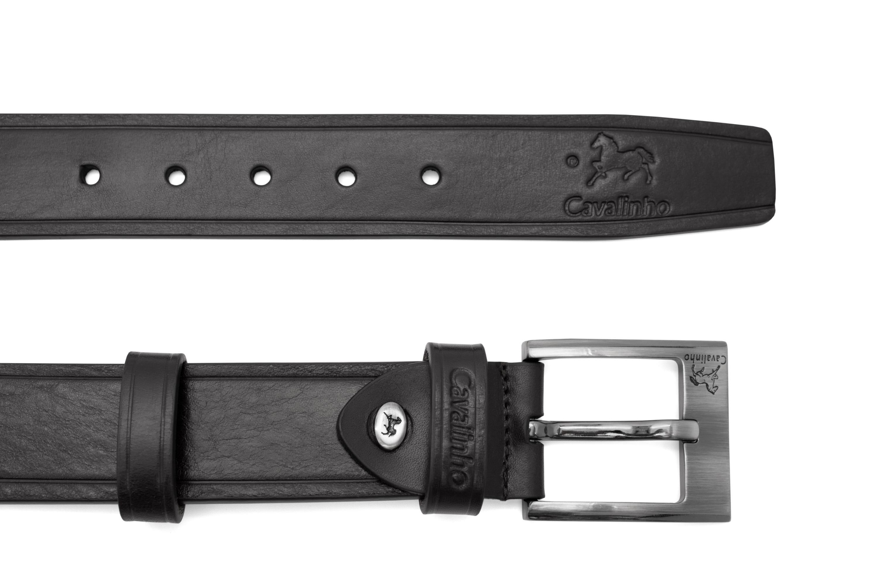 Cavalinho Men’s Leather Belt SKU 58020514.01 #color_black