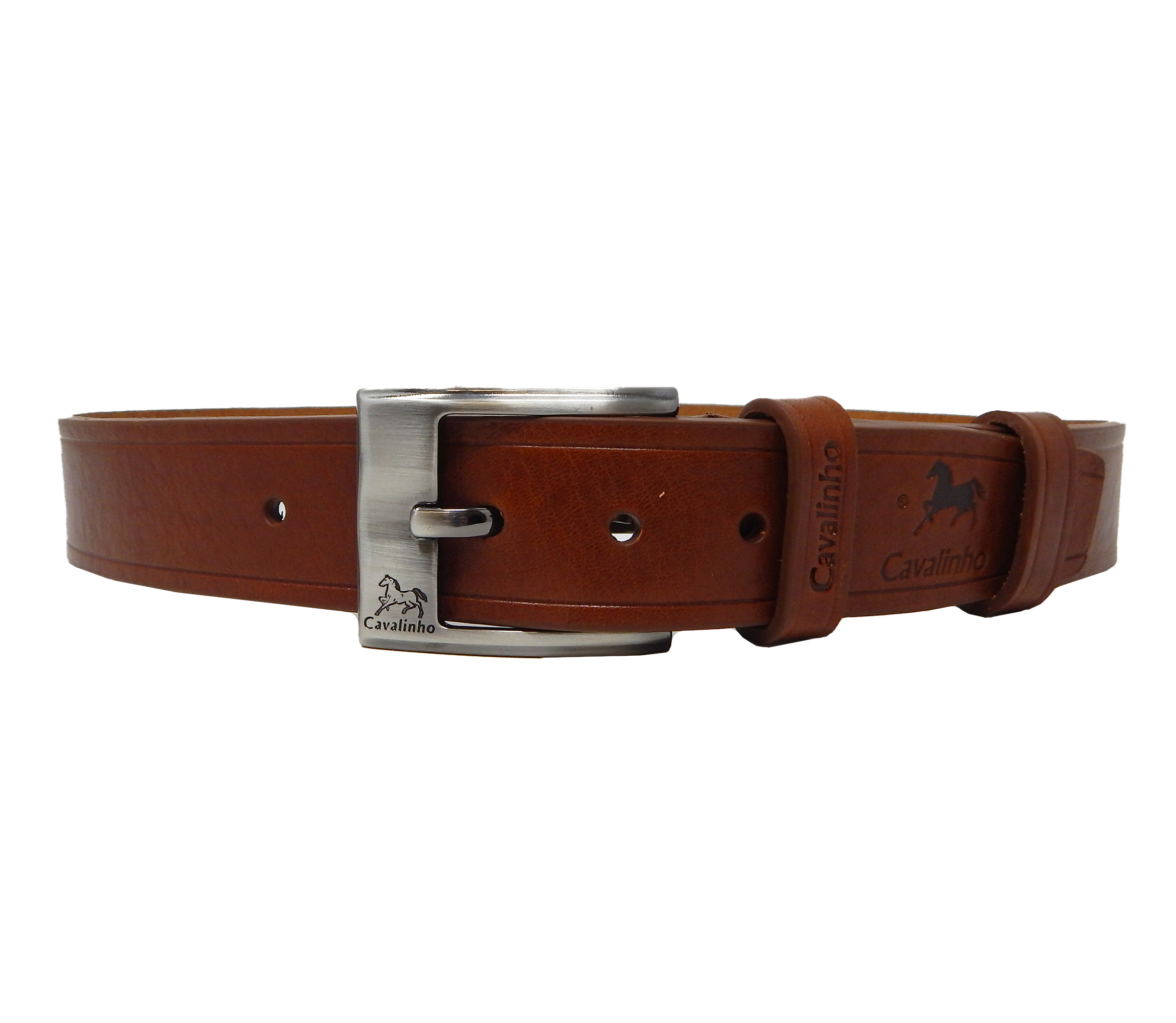 Cavalinho Men’s Leather Belt SKU 58020514.13 #color_saddlebrown