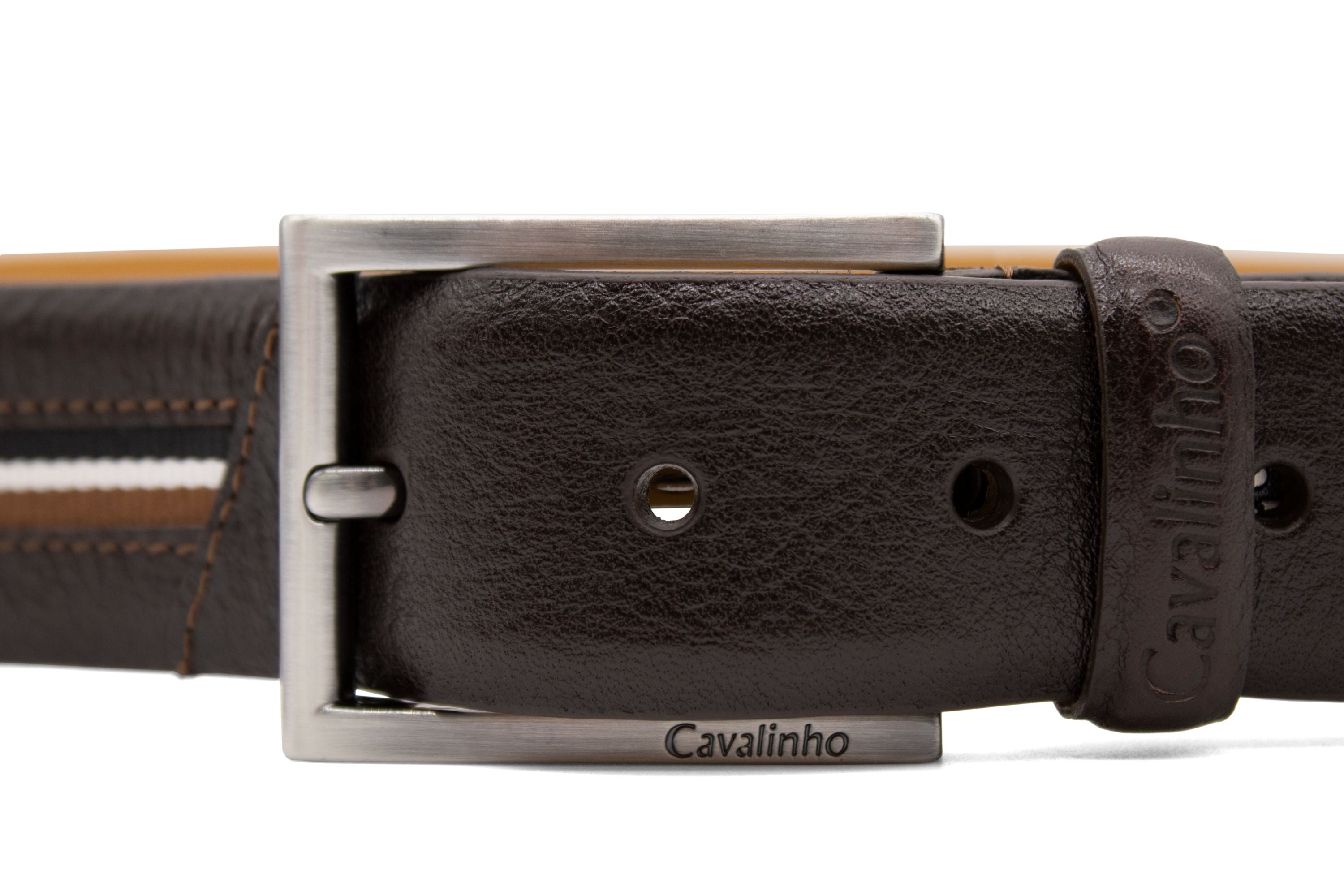 Cavalinho The Sailor Sporty Leather Belt for Men SKU 58020543.02 #color_brown