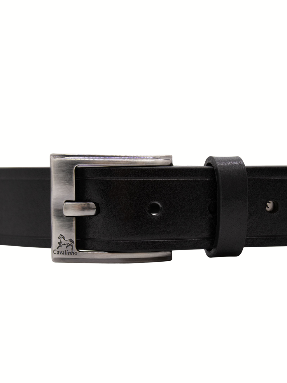 Cavalinho Gentleman Sporty Leather Belt SKU 58020550.01 #color_black