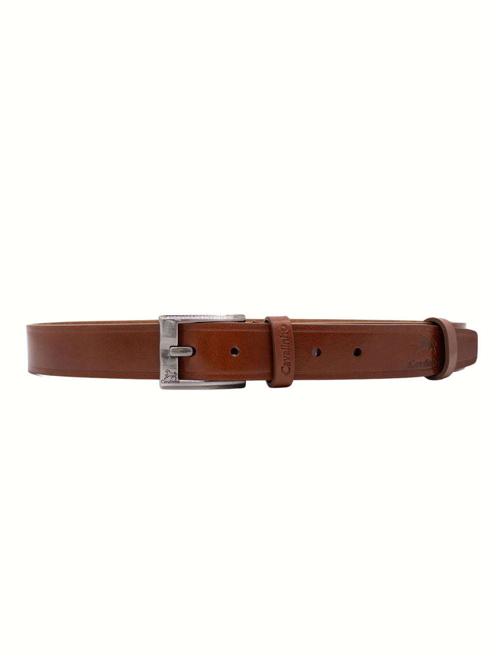 Cavalinho Gentleman Sporty Leather Belt SKU 58020550.13 #color_saddlebrown