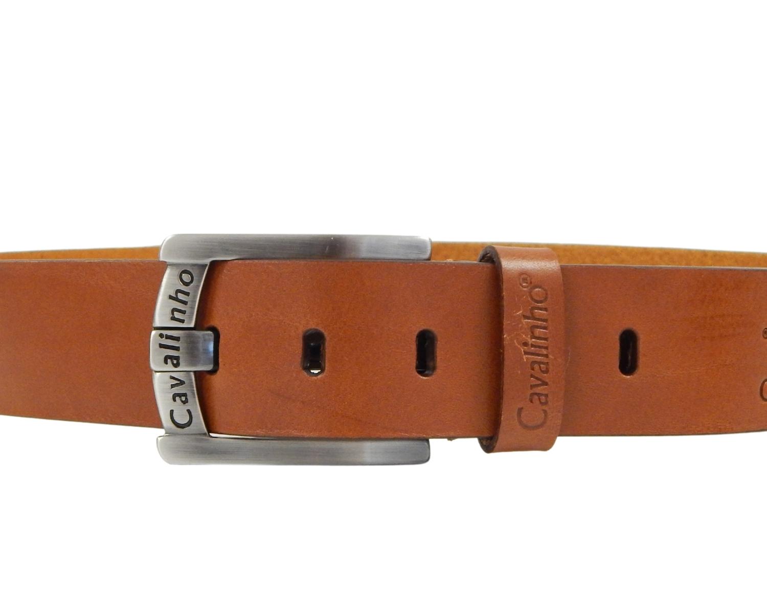 #color_ SaddleBrown Silver | Cavalinho Sport Leather Belt - SaddleBrown Silver - 5_bff52c36-f83d-435c-acc2-d7a508da4b22