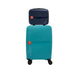 #color_ Navy DarkTurquoise | Cavalinho Canada & USA Colorful 2 Piece Luggage Set (15" & 19") - Navy DarkTurquoise - 68020004.0325.S1519._1