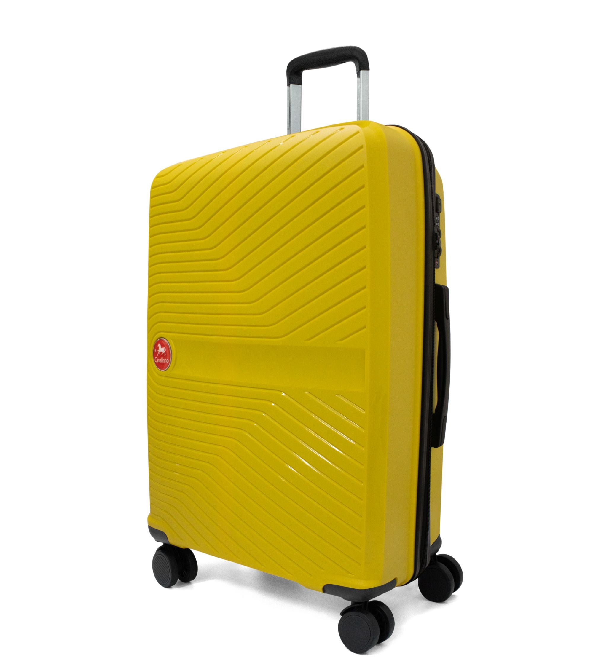 Cavalinho Colorful Check-in Hardside Luggage (24") SKU 68020004.08.24 #color_Yellow