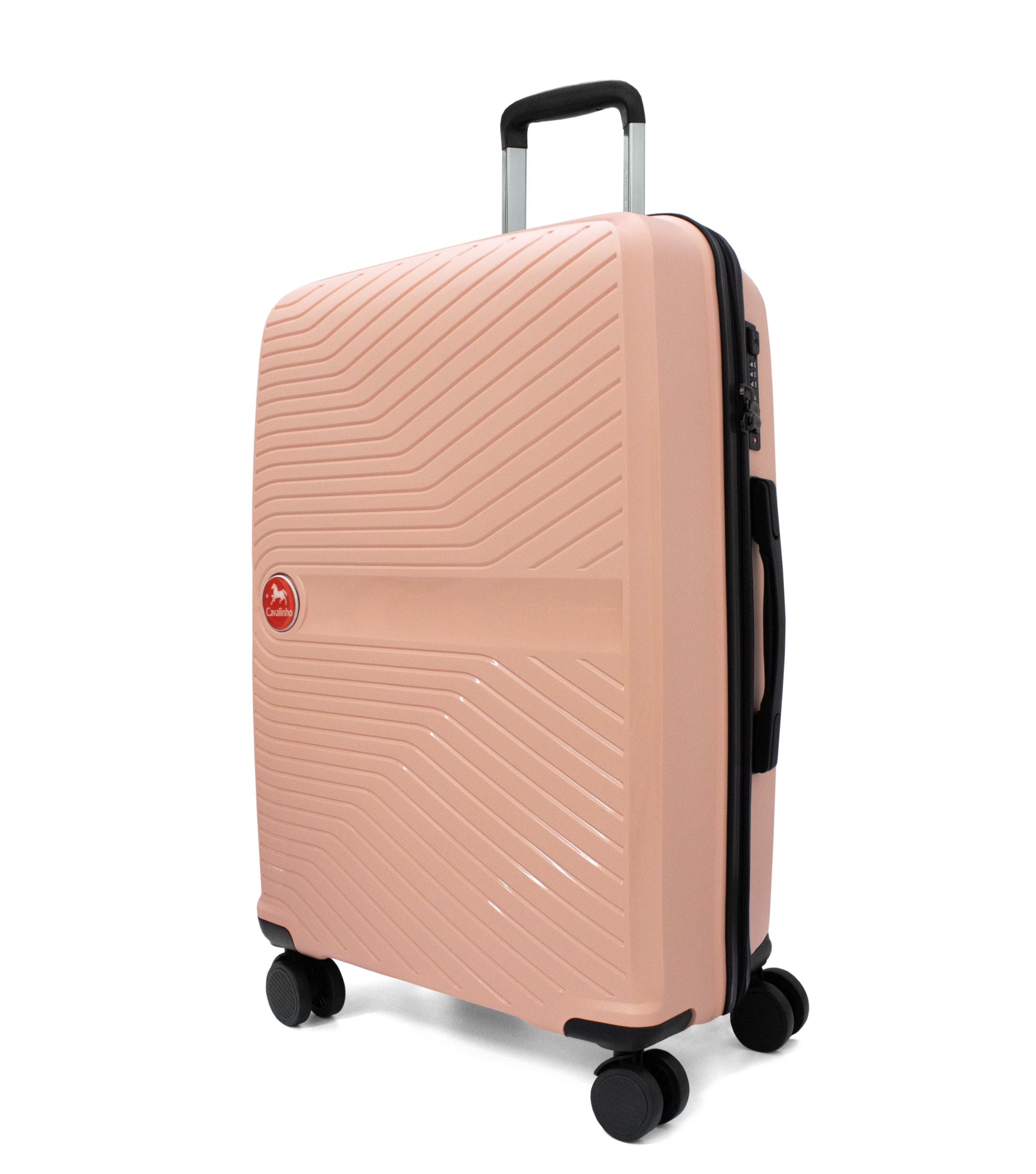 Cavalinho Colorful Check-in Hardside Luggage (24") SKU 68020004.11.24 #color_Salmon