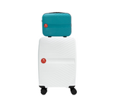 #color_ DarkTurquoise White | Cavalinho Canada & USA Colorful 2 Piece Luggage Set (15" & 19") - DarkTurquoise White - 68020004.2506.S1519._1