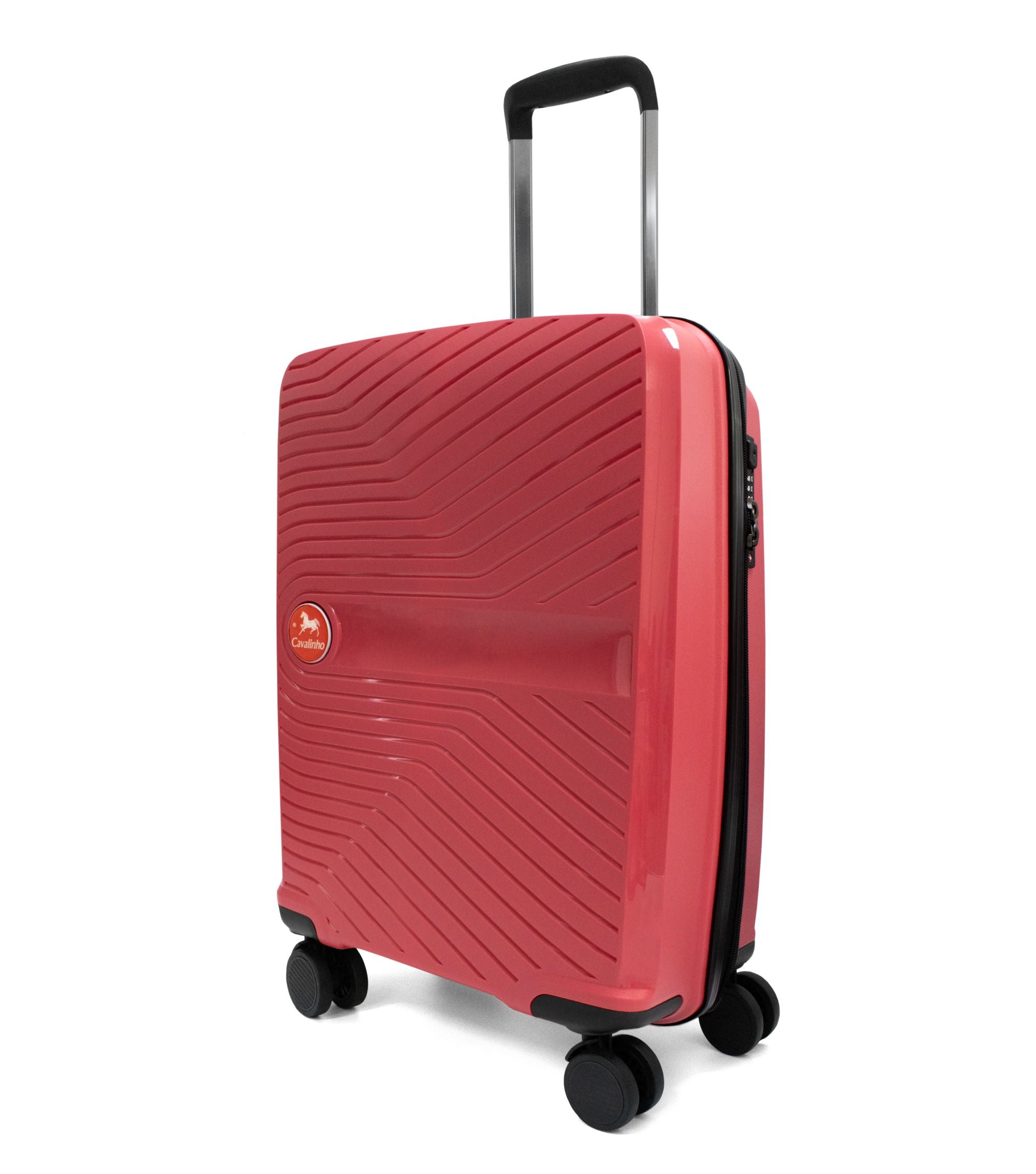 Cavalinho Colorful Carry-on Hardside Luggage (19") SKU 68020004.27.19 #color_Coral