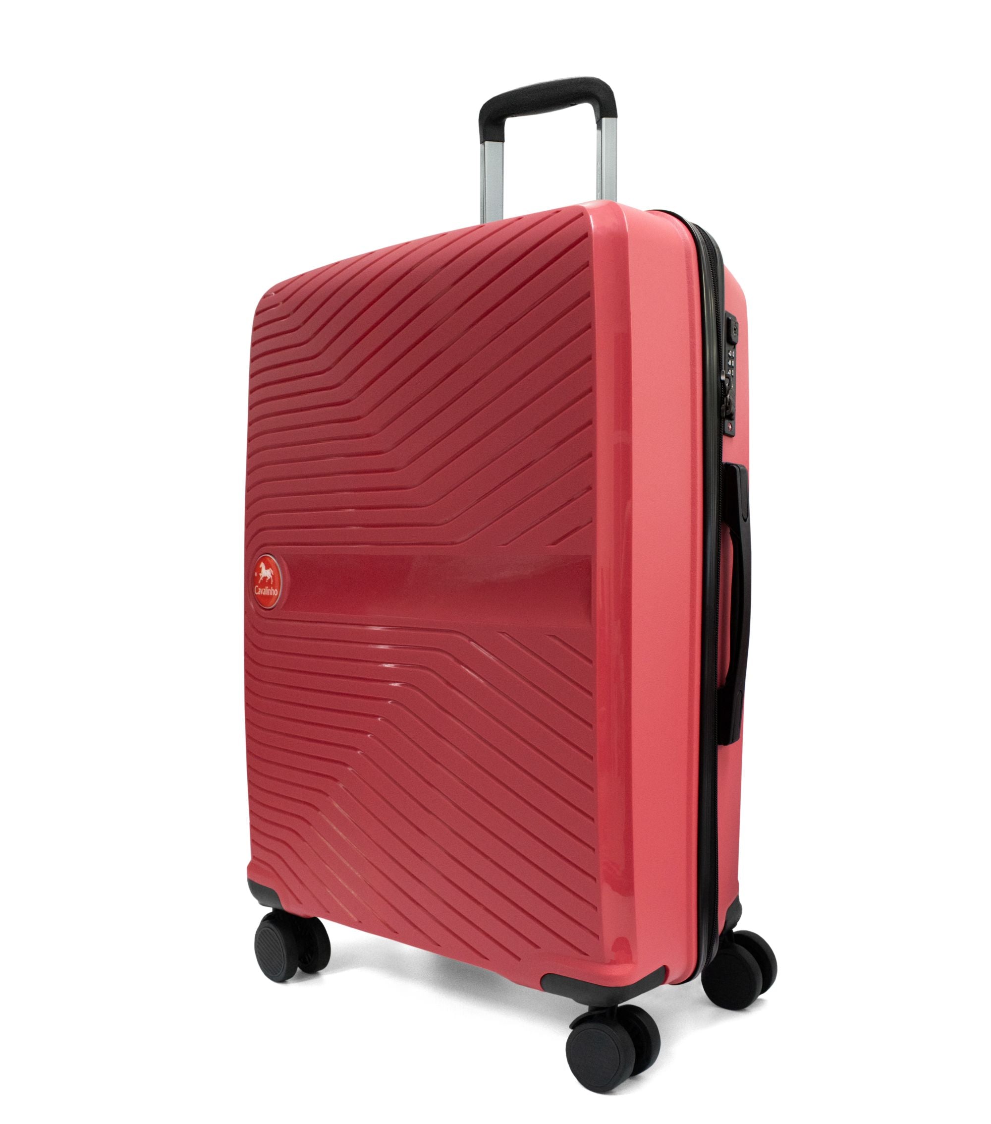 Cavalinho Colorful Check-in Hardside Luggage (24") SKU 68020004.27.24 #color_Coral