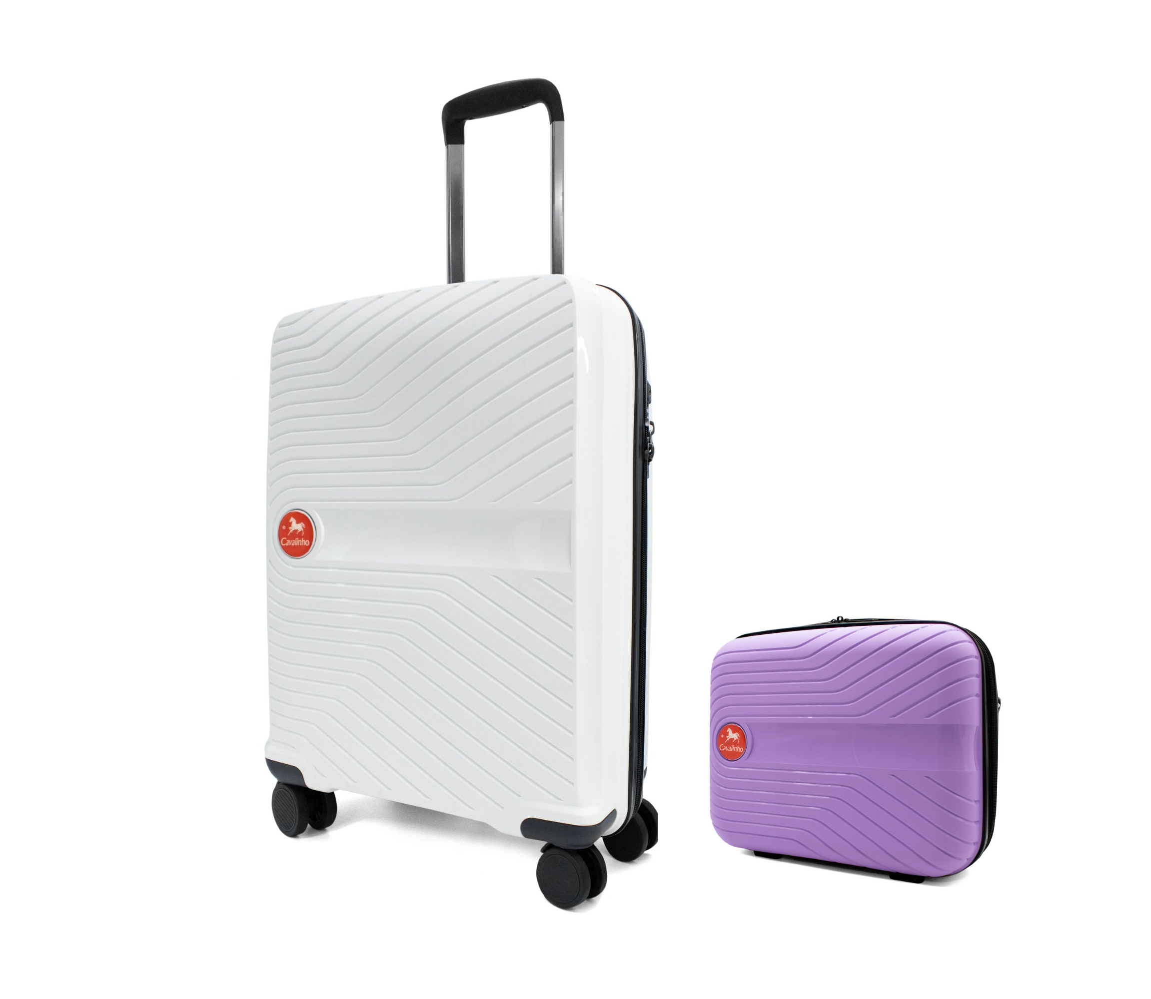 #color_ Lilac White | Cavalinho Canada & USA Colorful 2 Piece Luggage Set (15" & 19") - Lilac White - 68020004.3906.S1519._3