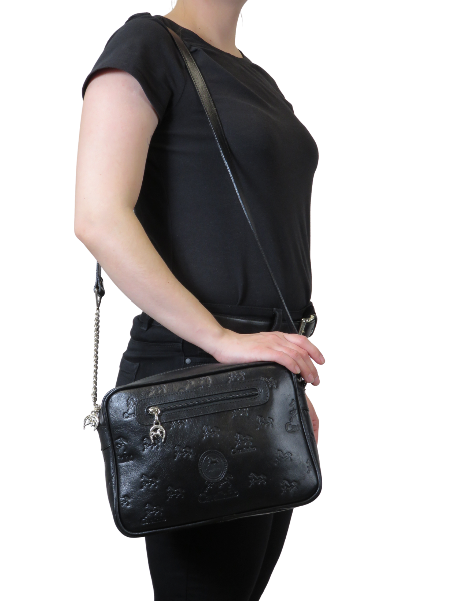 #color_ Black | Cavalinho Cavalo Lusitano Leather Crossbody Bag - Black - 7_42818001-75a4-46d0-8c1b-bc57b95971d6