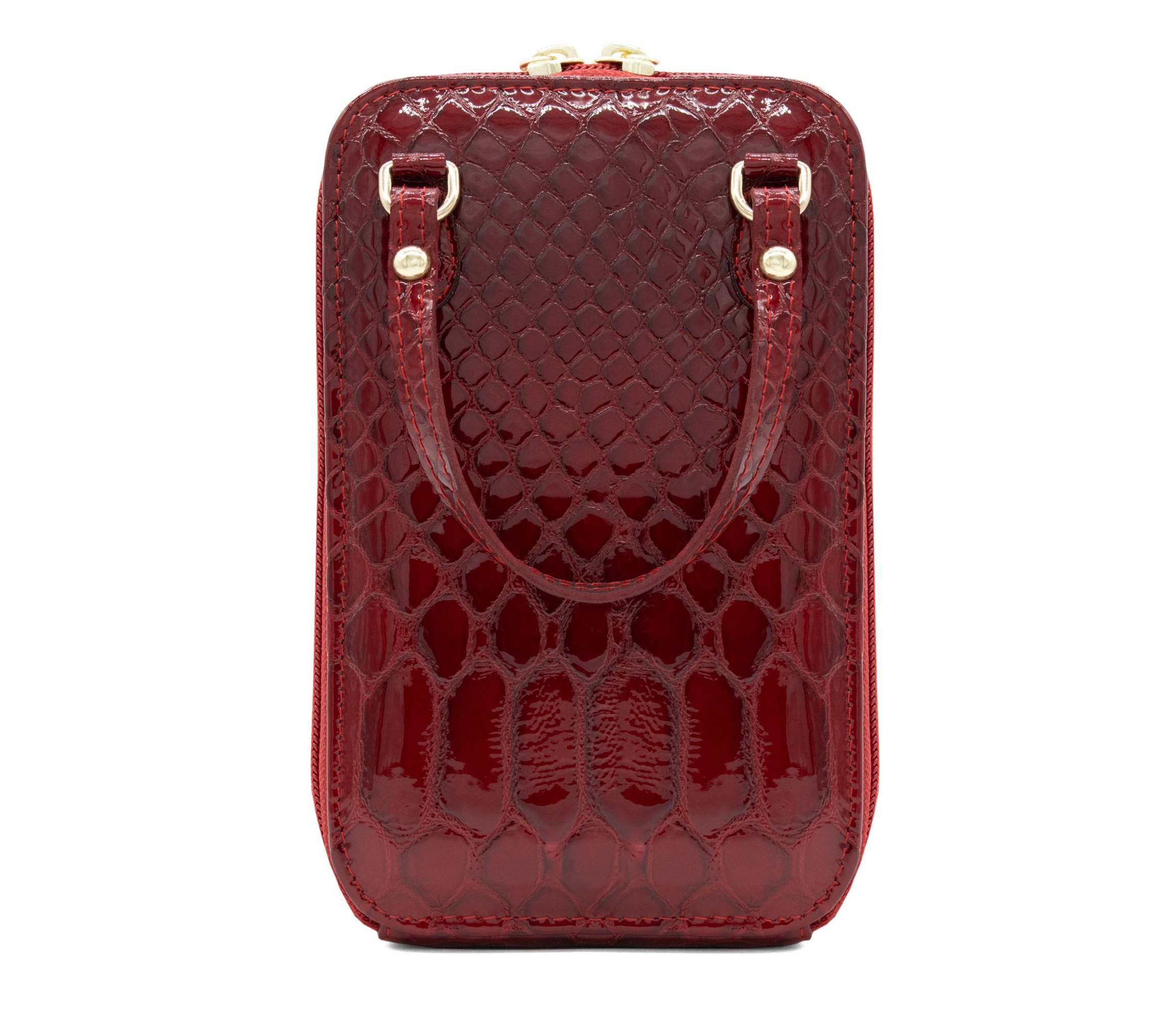 #color_ Red | Cavalinho Gallop Patent Leather Phone Purse - Red - Artboard3