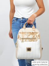 Cavalinho Grace Backpack SKU 18250395 #color_DarkOliveGreen / Beige, Beige / White, Navy / White, DarkRed / Beige, DarkRed / White