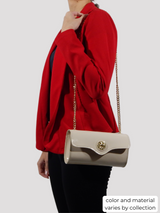 All In Patent Leather Shoulder Bag SKU 18090496 #color_navy, beige, red, black